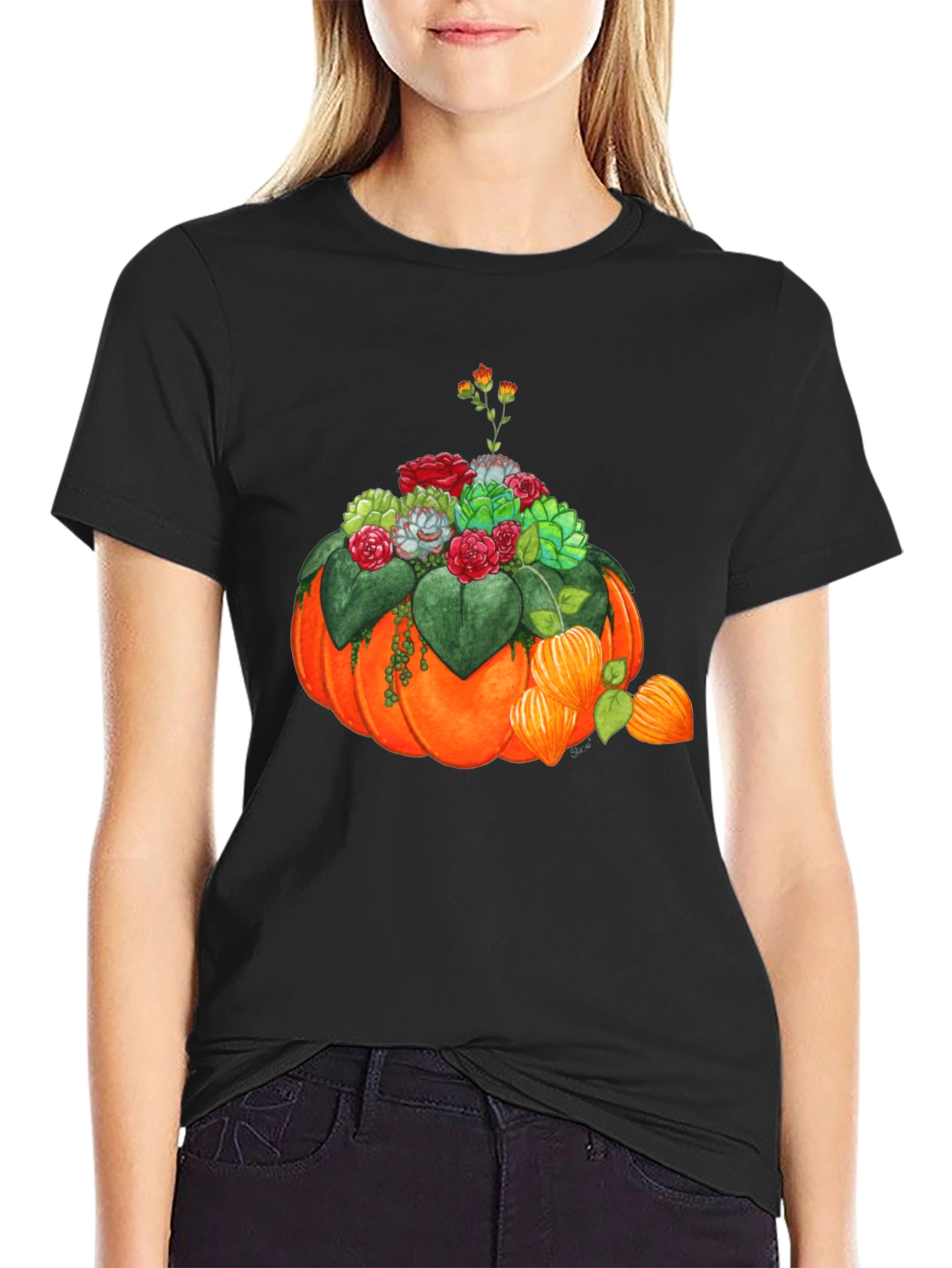 Pumpkin Succulent Graphic Tee