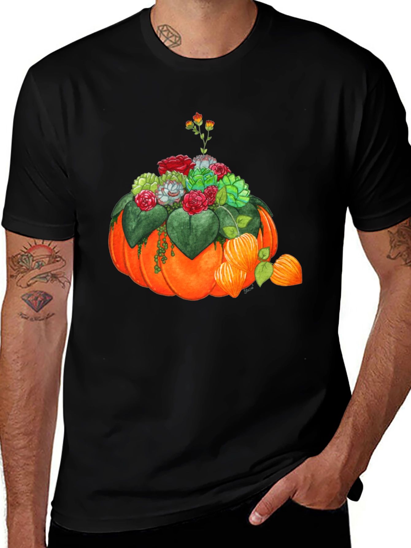 Pumpkin Succulent Graphic Tee