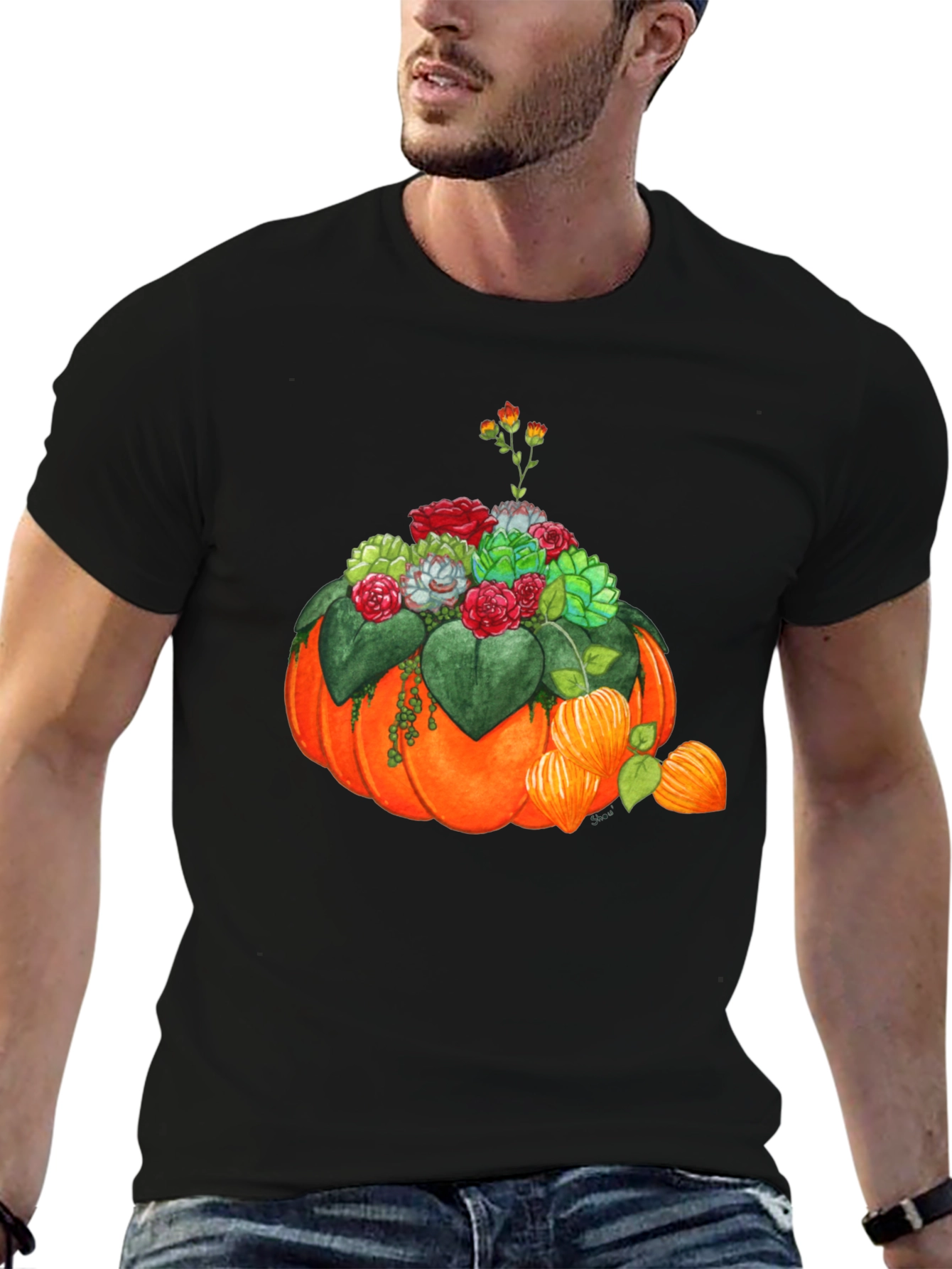 Pumpkin Succulent Graphic Tee