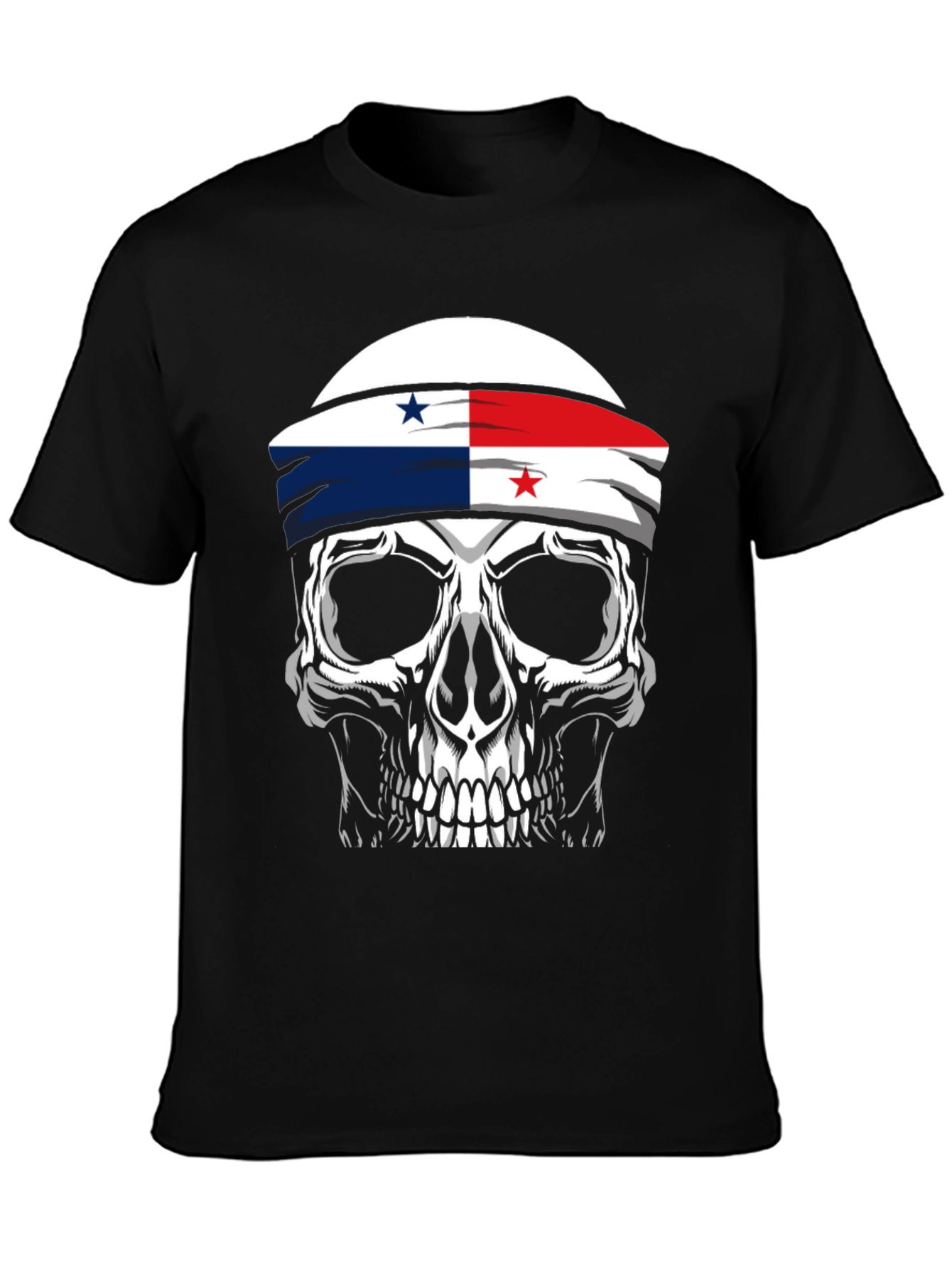 Skull Panama Flag T-Shirt