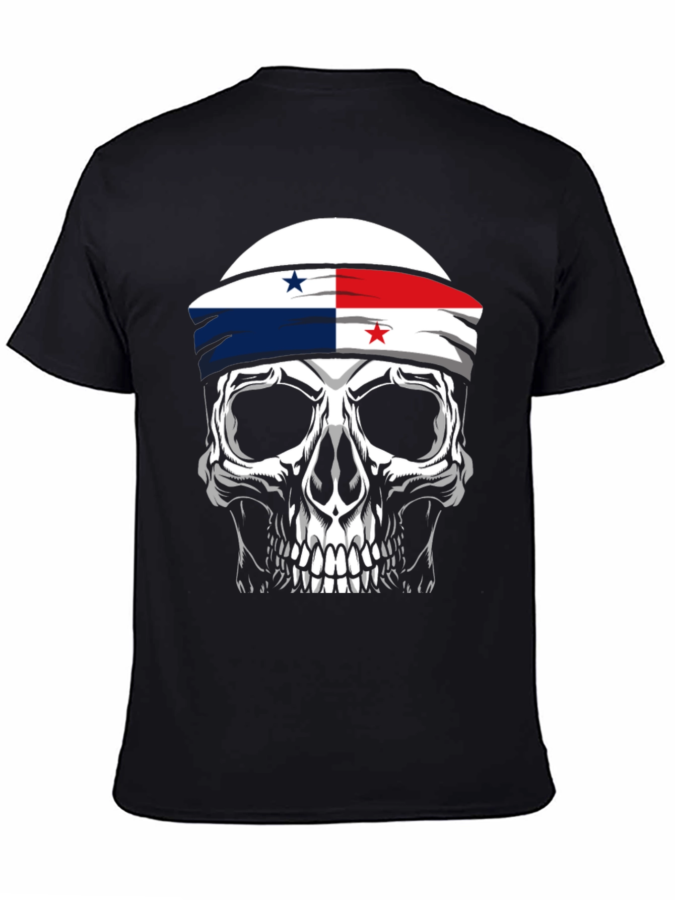 Skull Panama Flag T-Shirt