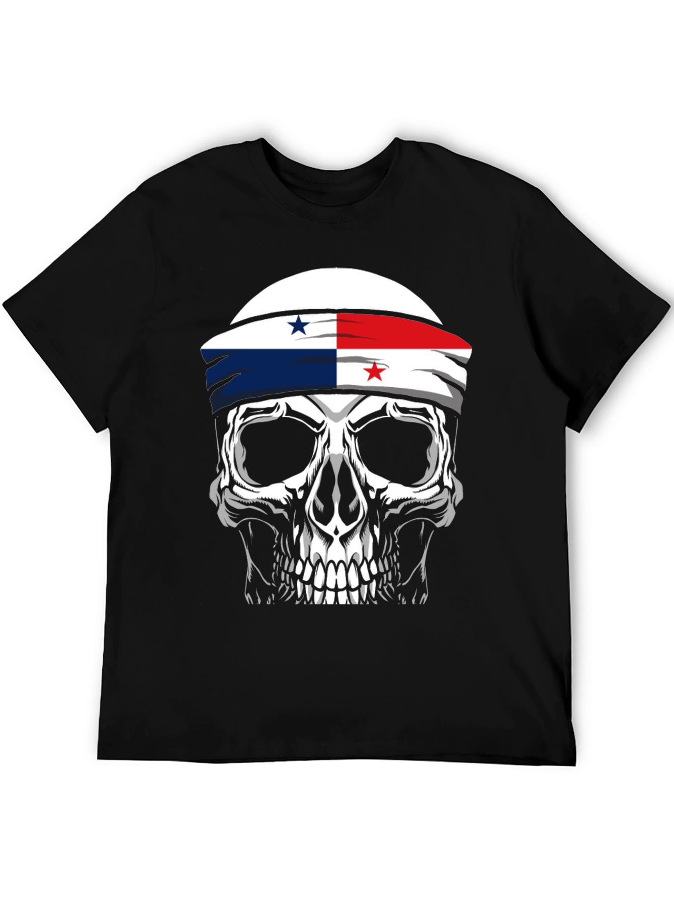 Skull Panama Flag T-Shirt