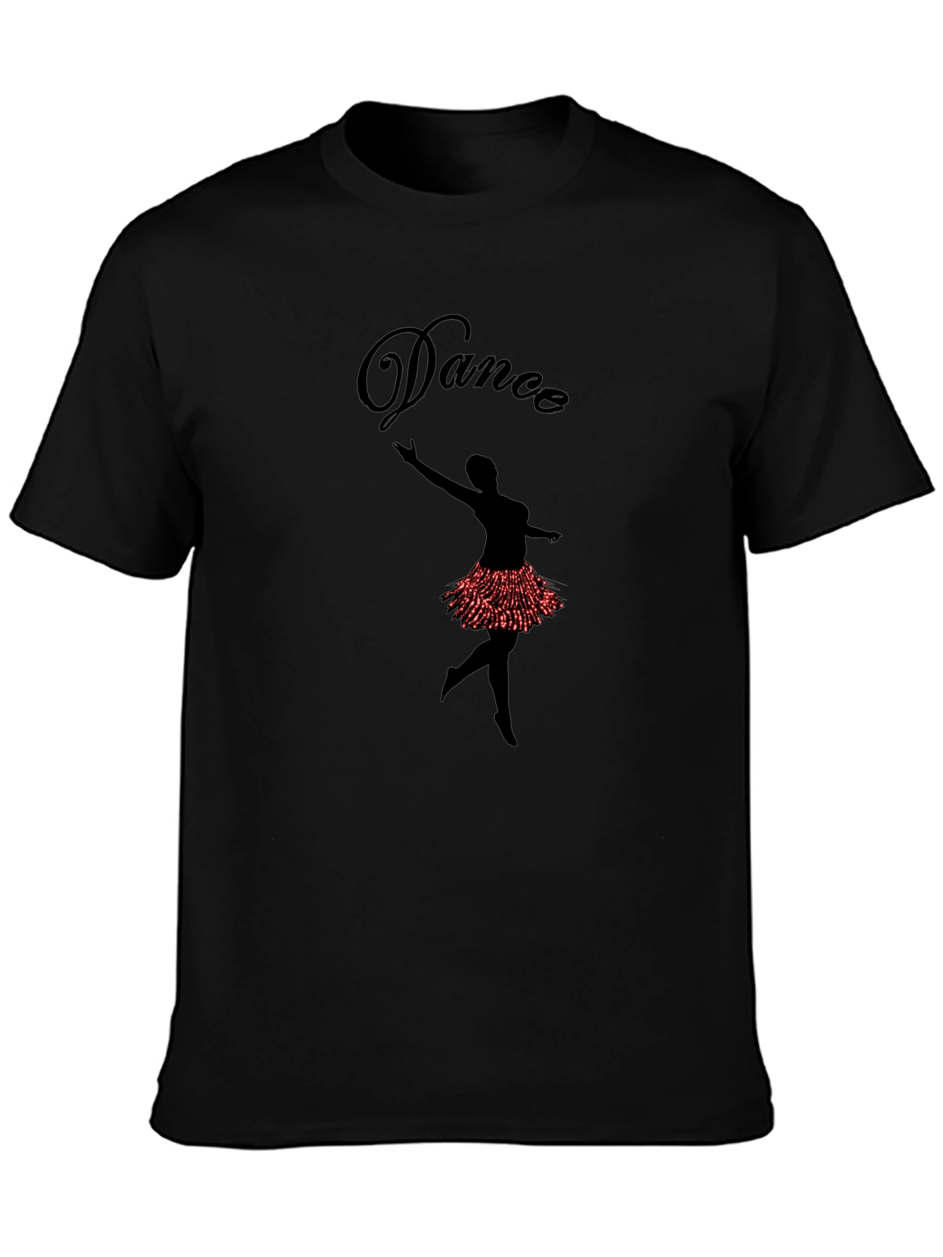 Dance Ballerina Graphic Tee - Mens Black T-Shirt