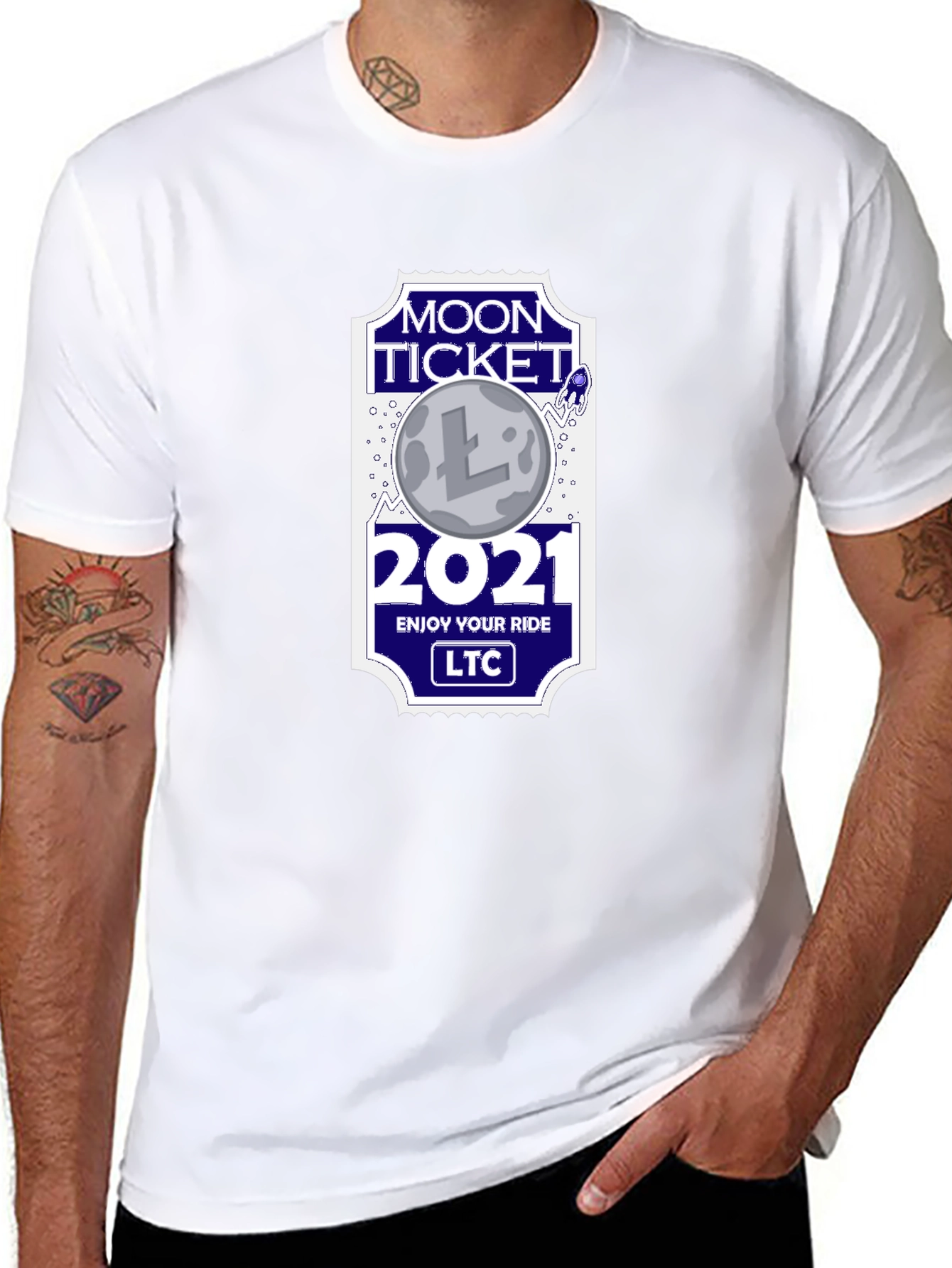 Moon Ticket 2021 LTC Black T-Shirt