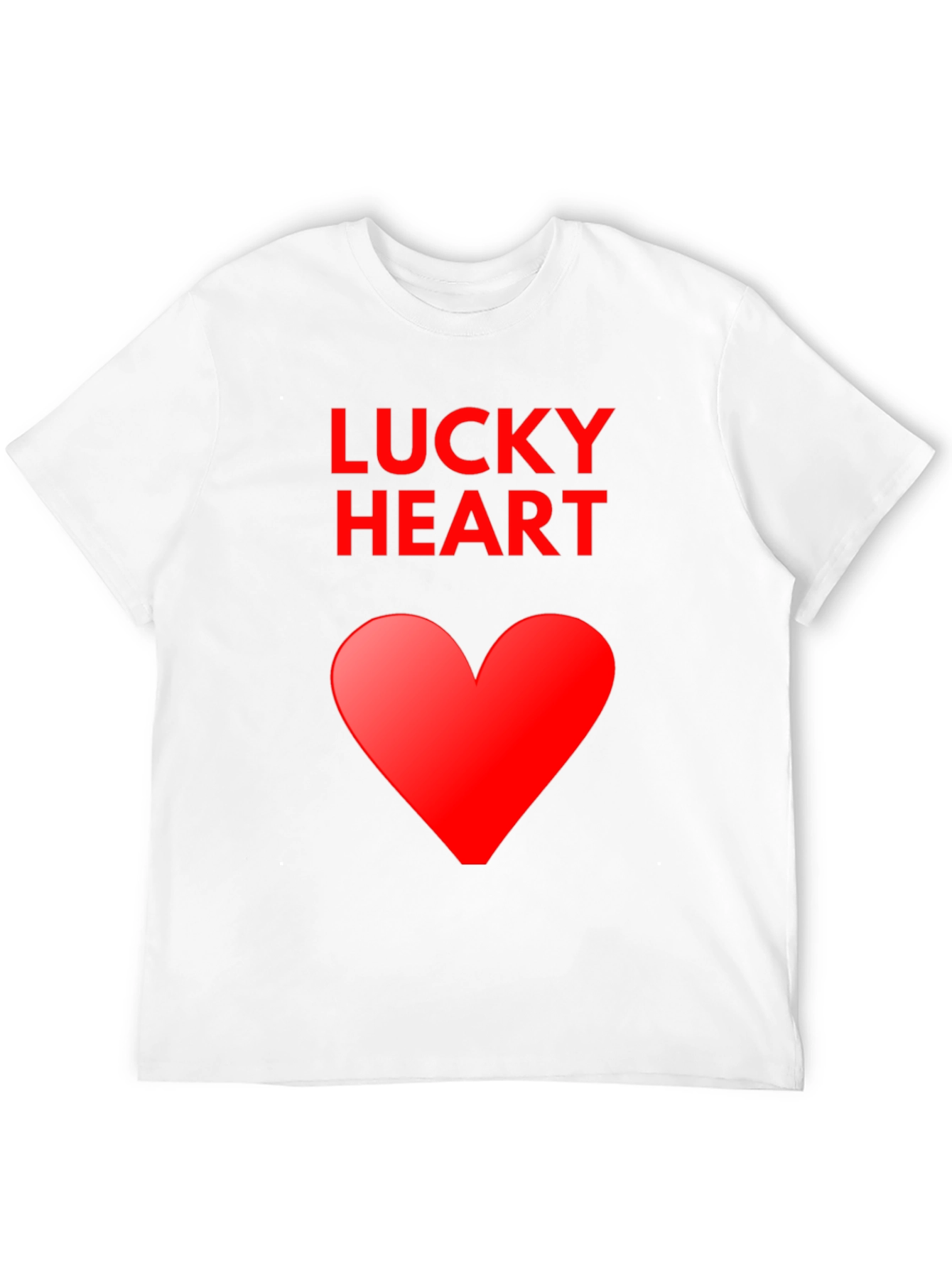 Lucky Heart Graphic Tee - Soft Cotton Blend