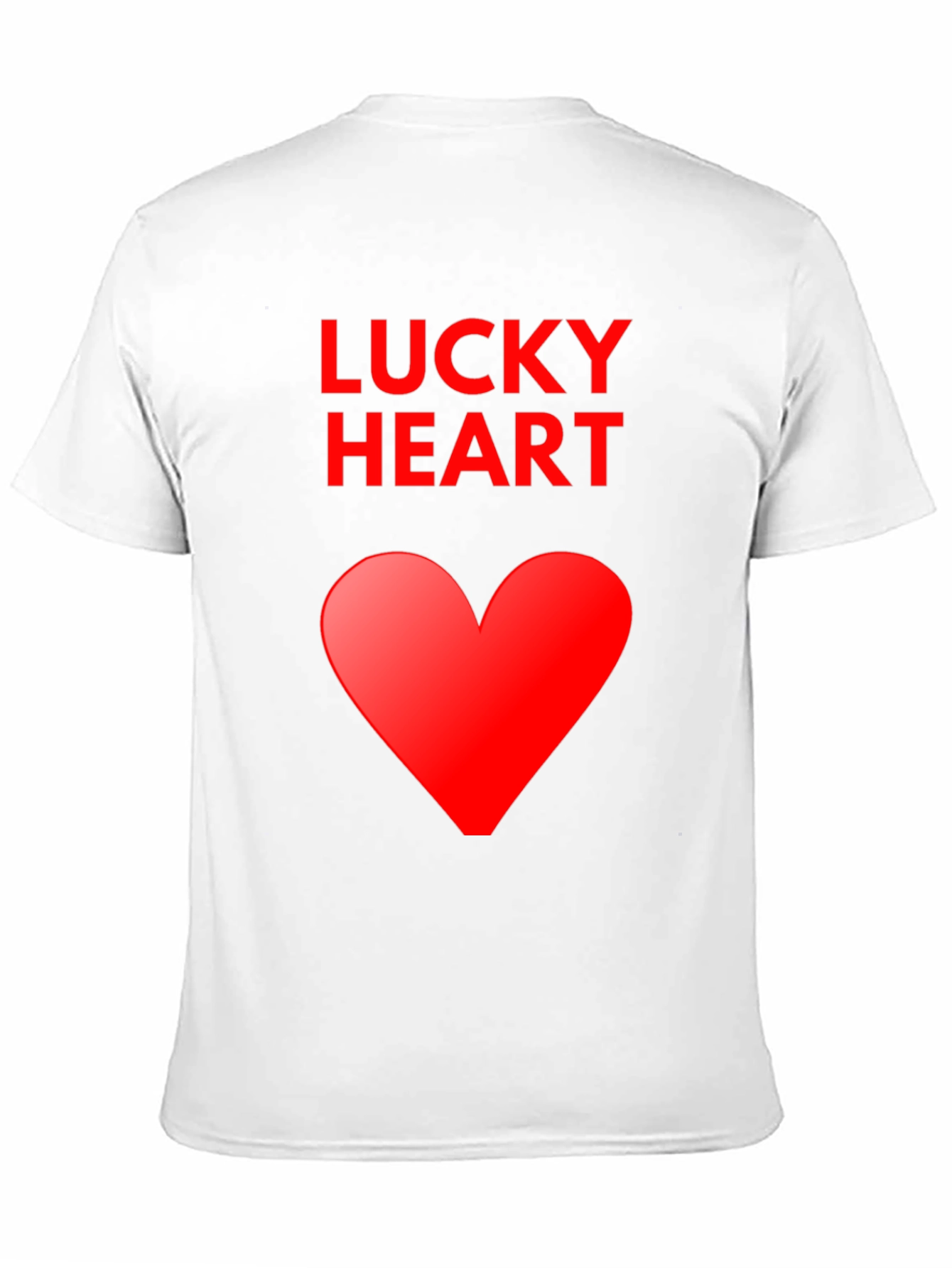 Lucky Heart Graphic Tee - Soft Cotton Blend