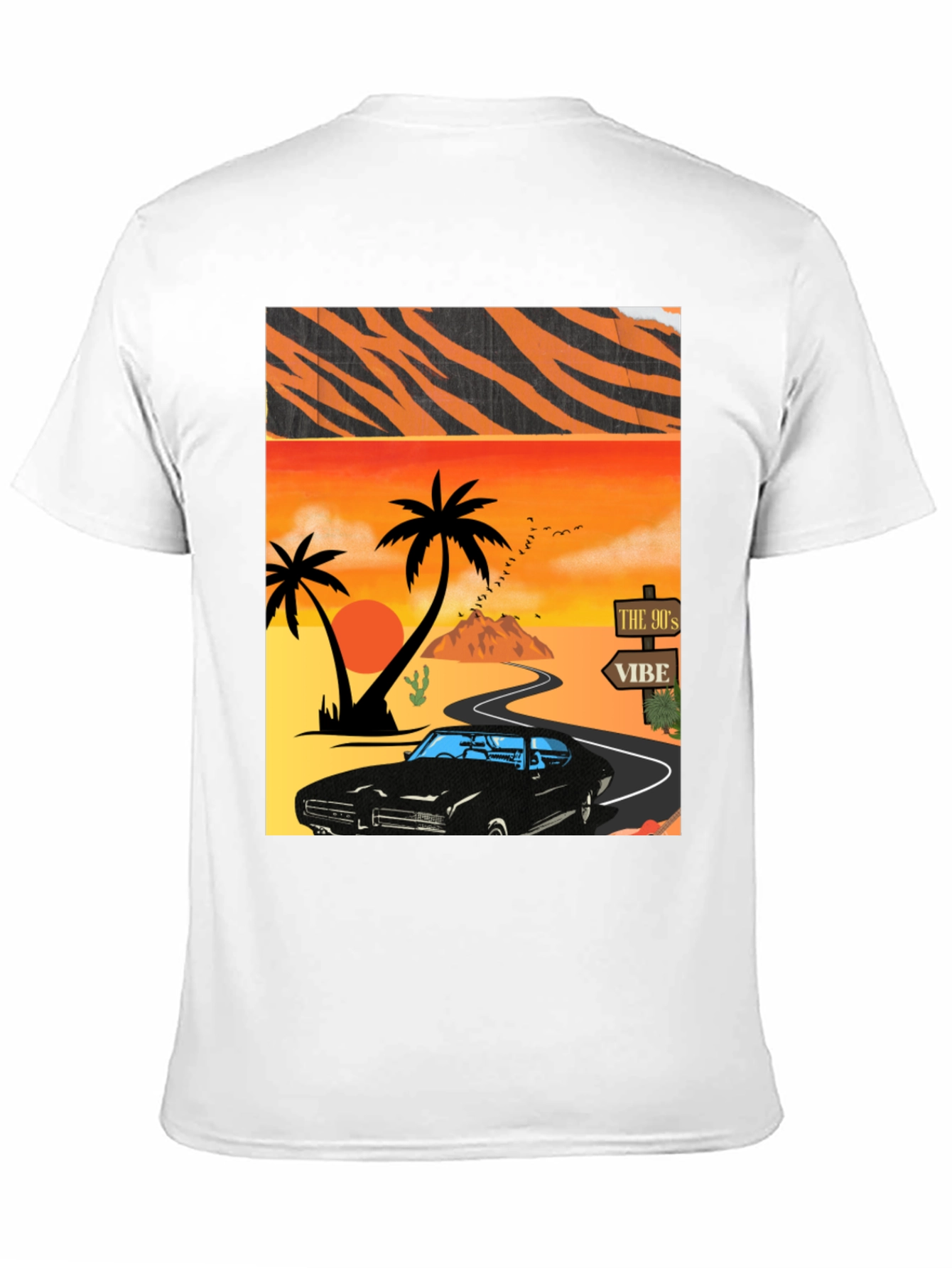 90s Vibe Car Graphic Tee - Retro Style