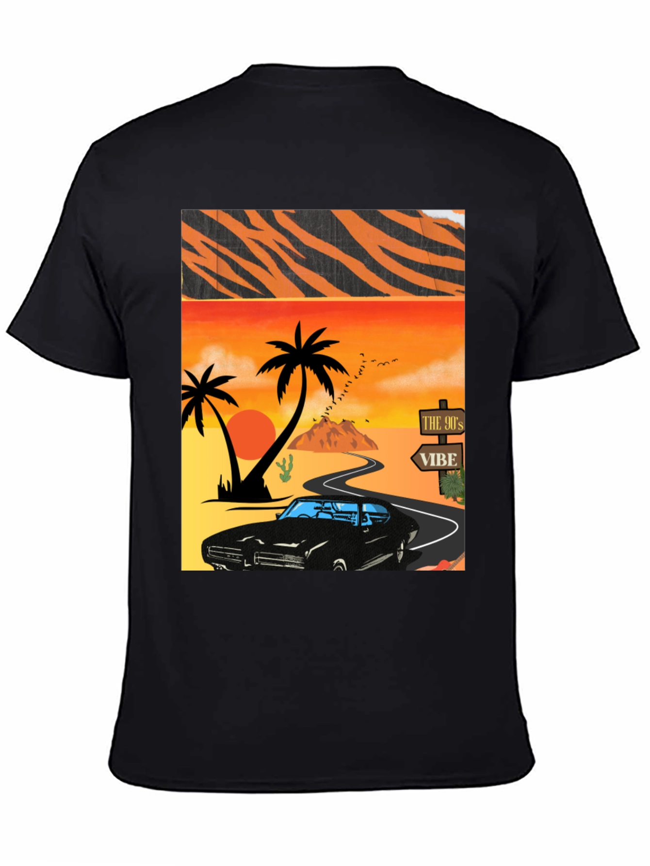 90s Vibe Car Graphic Tee - Retro Style