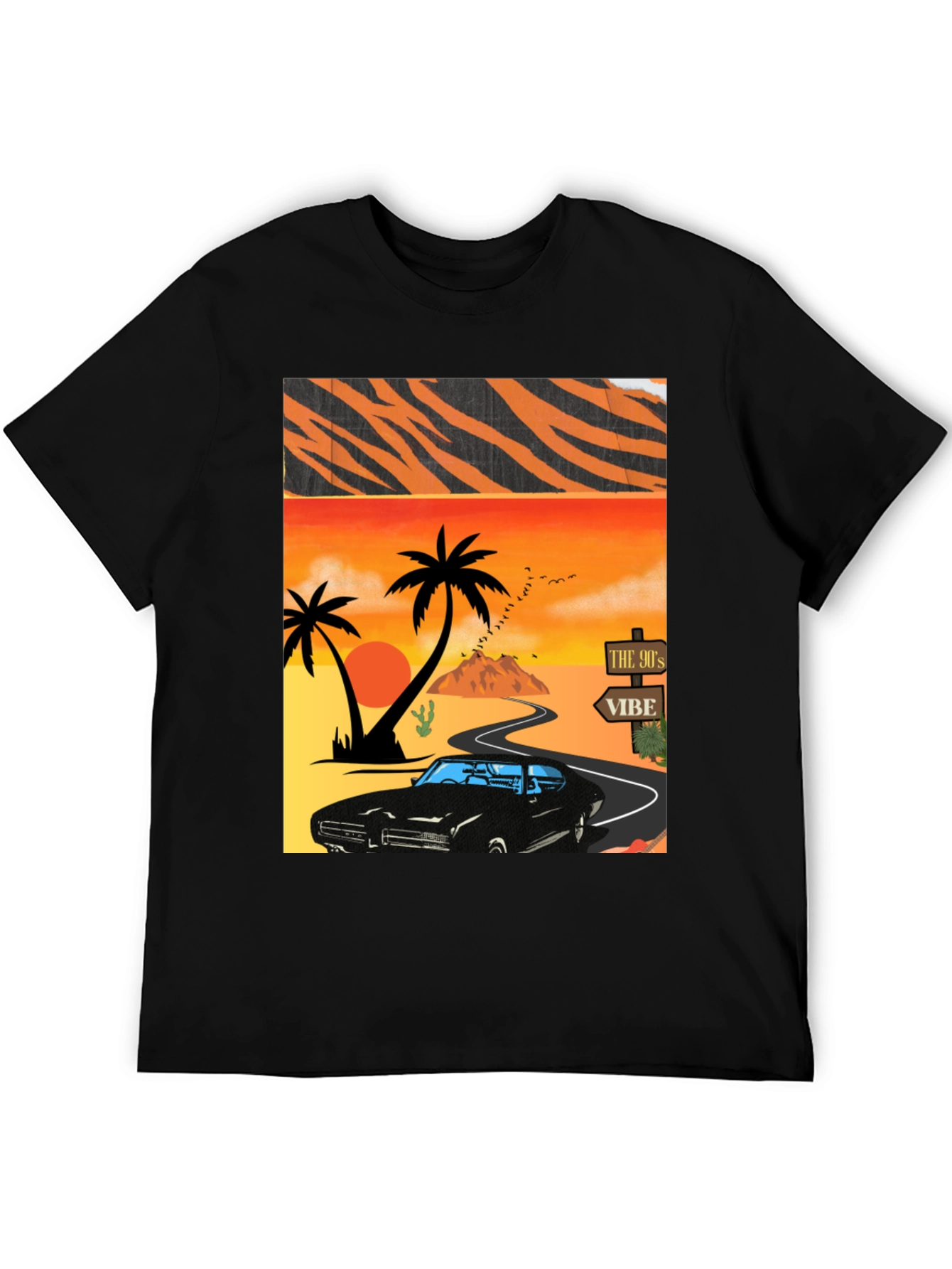 90s Vibe Car Graphic Tee - Retro Style