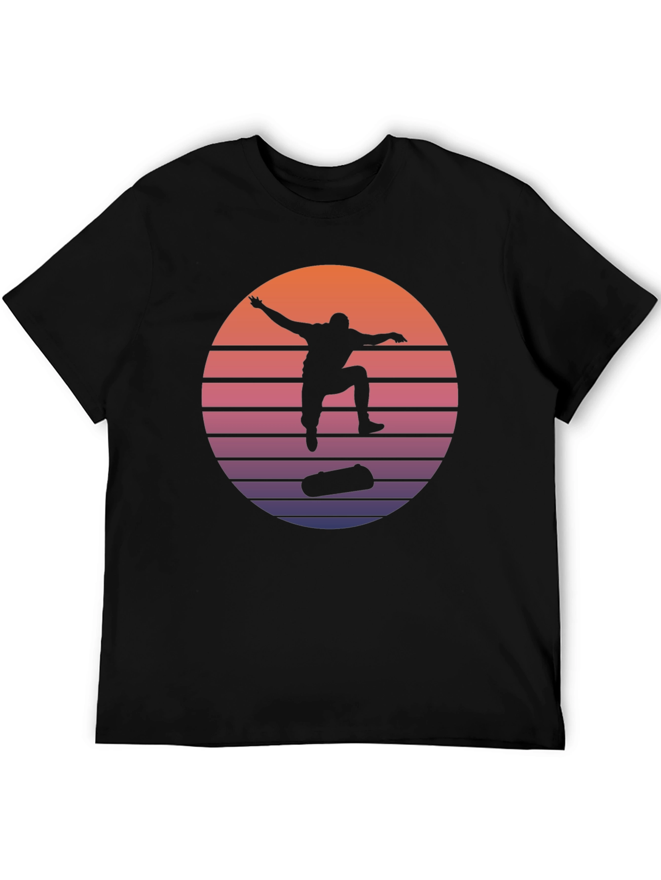 Retro Skateboarder Silhouette Tee