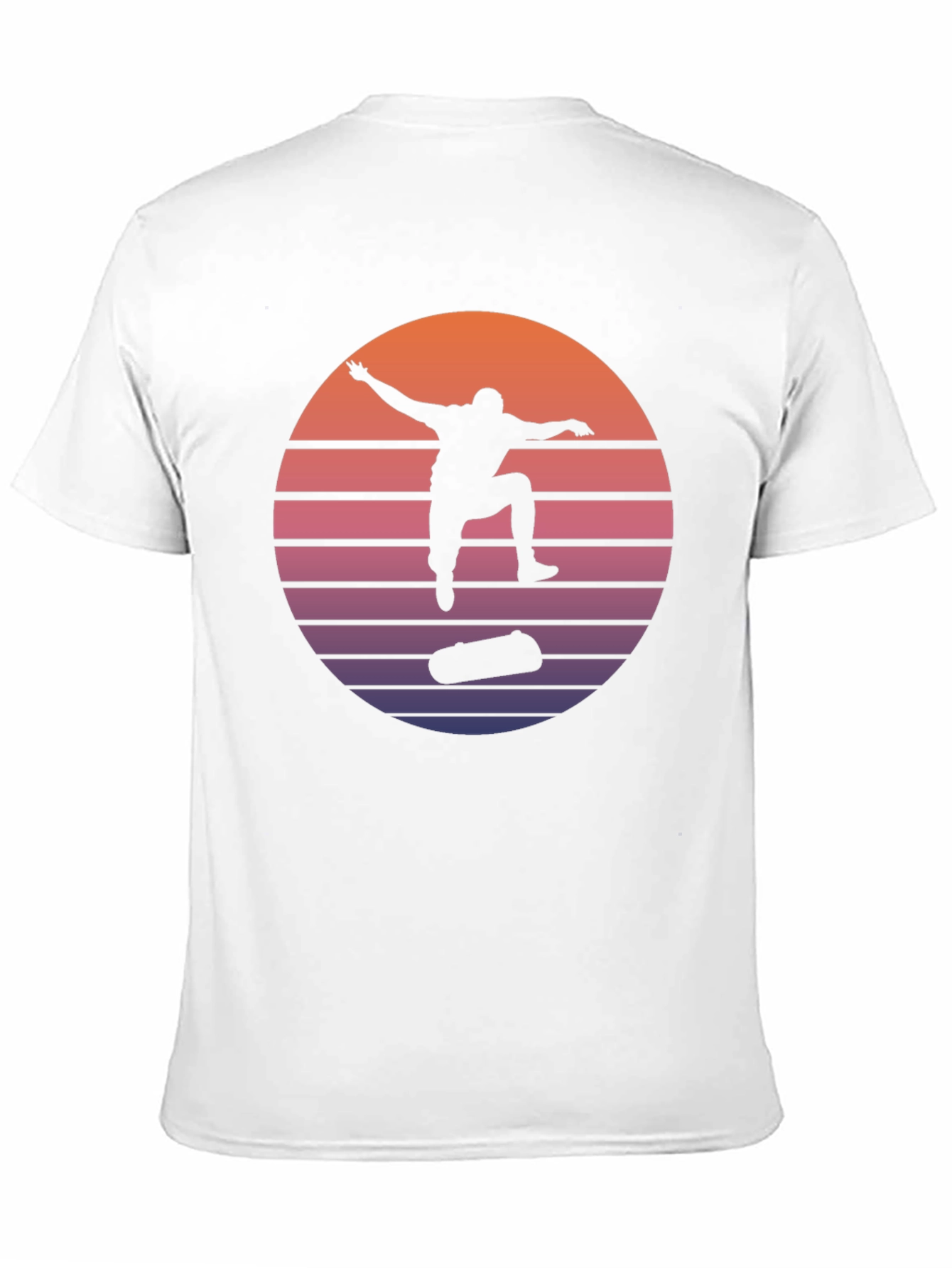 Retro Skateboarder Silhouette Tee