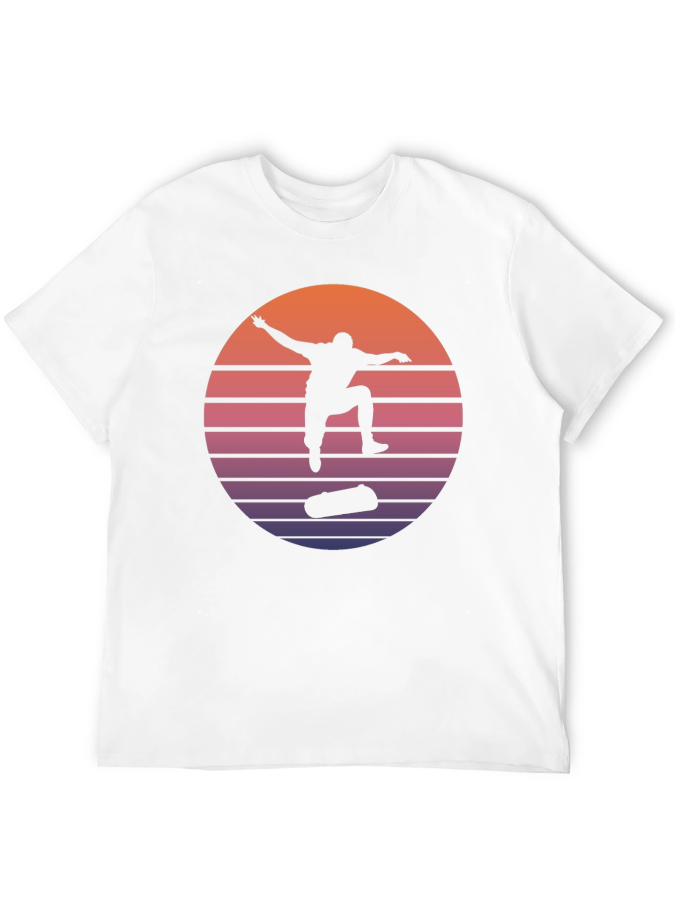 Retro Skateboarder Silhouette Tee