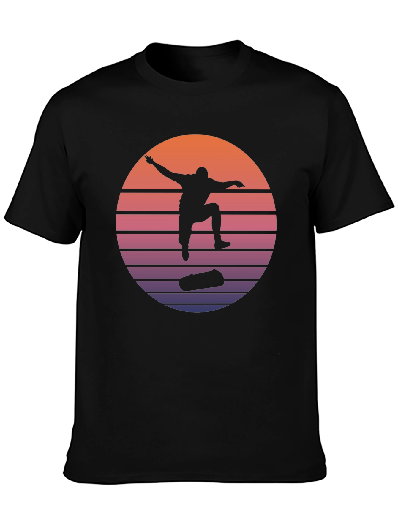 Retro Skateboarder Silhouette Tee