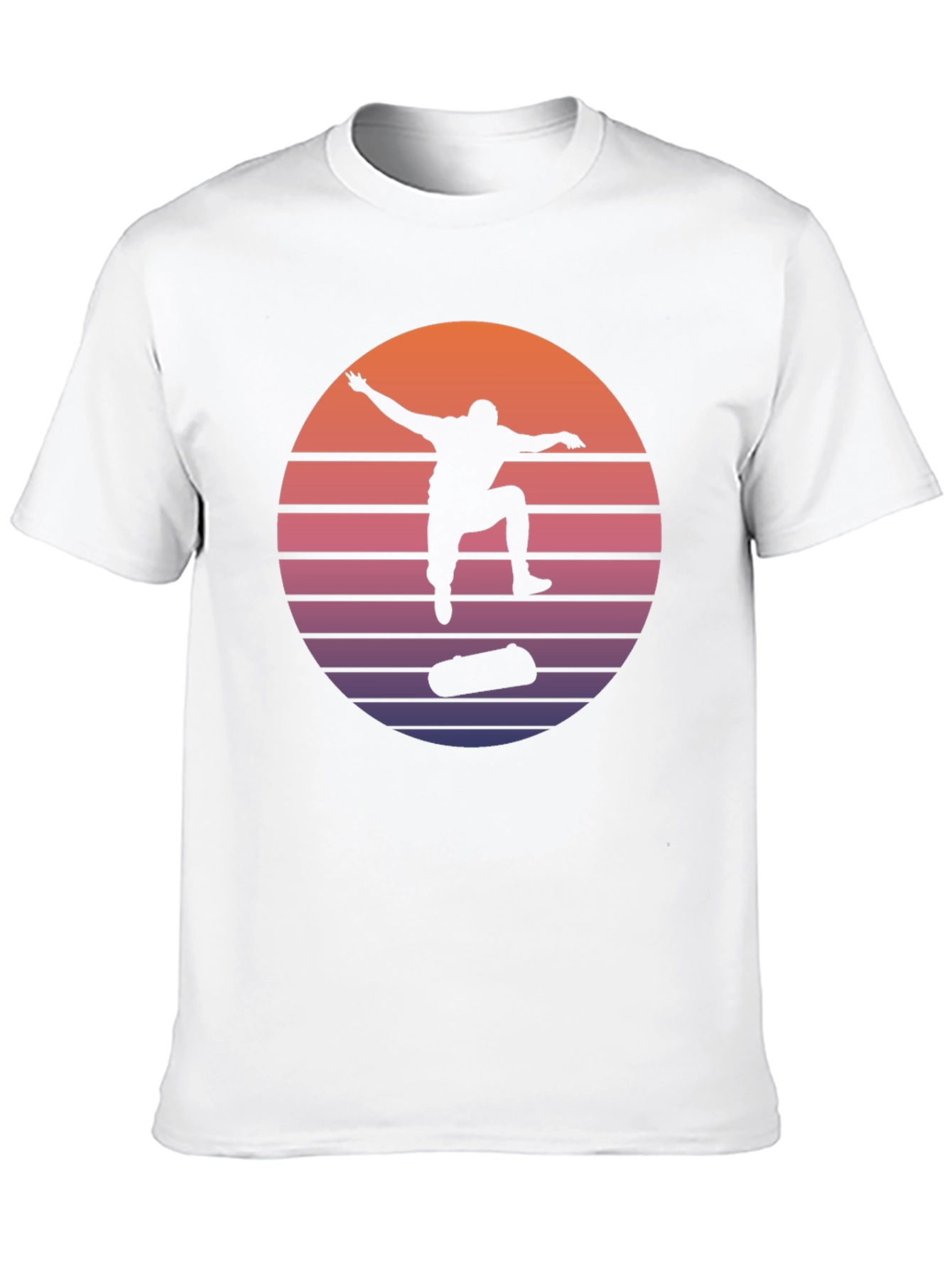 Retro Skateboarder Silhouette Tee
