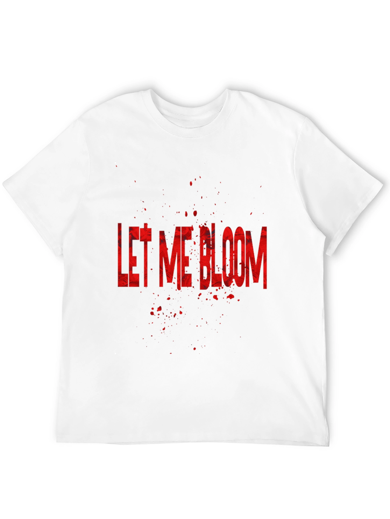 Let Me Bloom Graphic Tee - Black Cotton T-Shirt