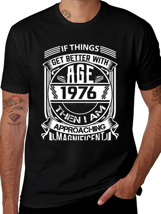 Vintage 1976 Birthday T-Shirt - Get Better With Age