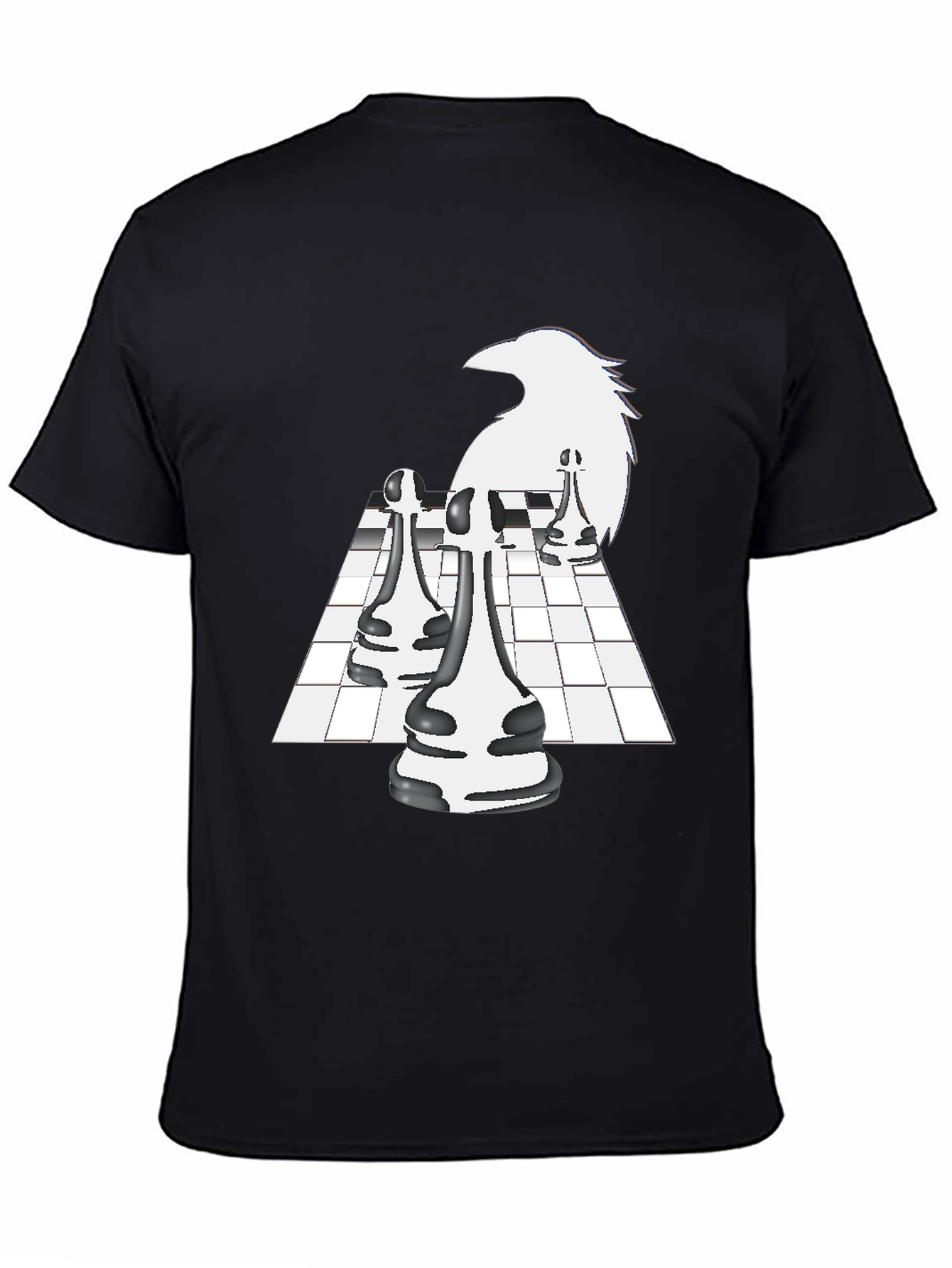 Raven Chess Graphic Tee - Stylish & Unique Design