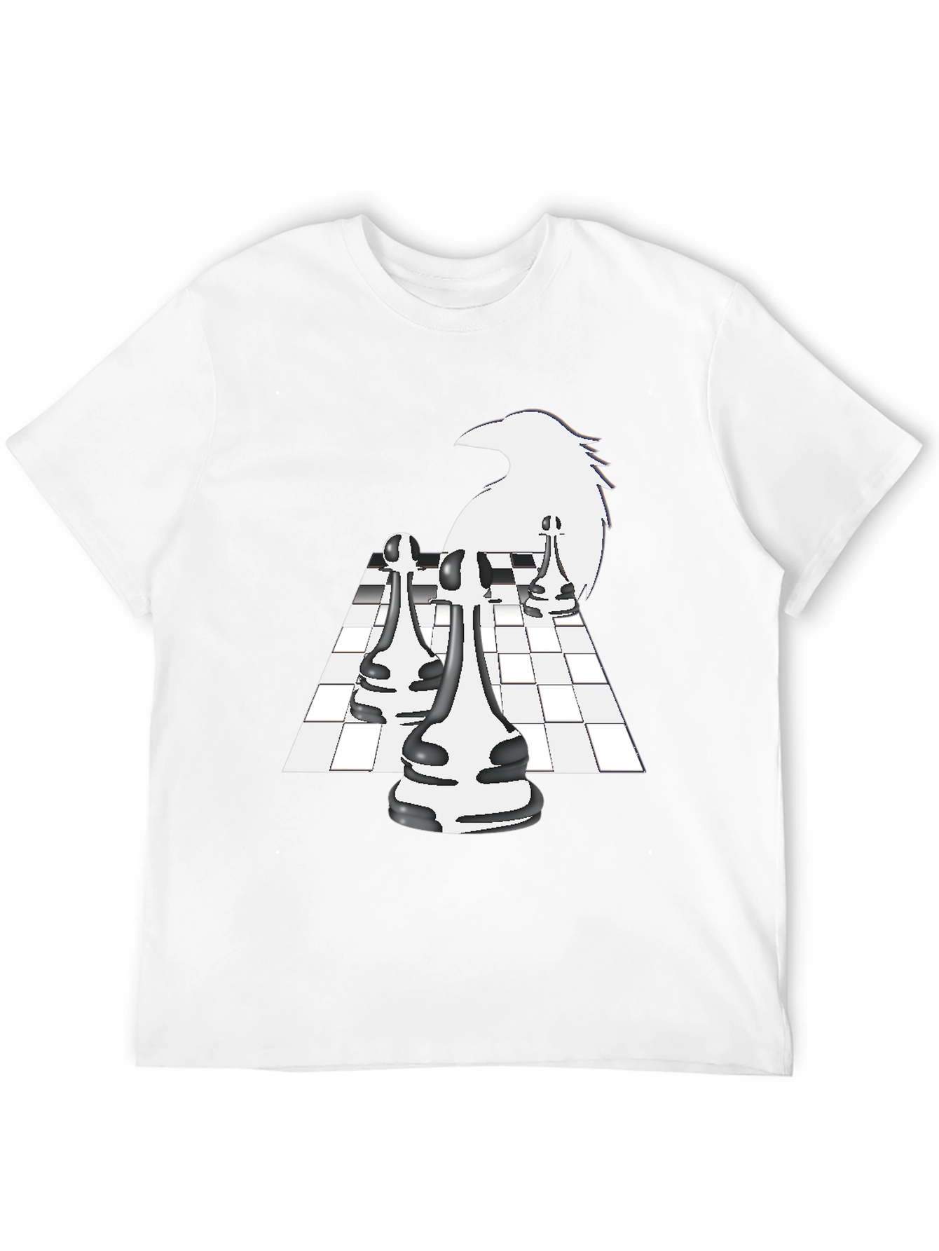 Raven Chess Graphic Tee - Stylish & Unique Design