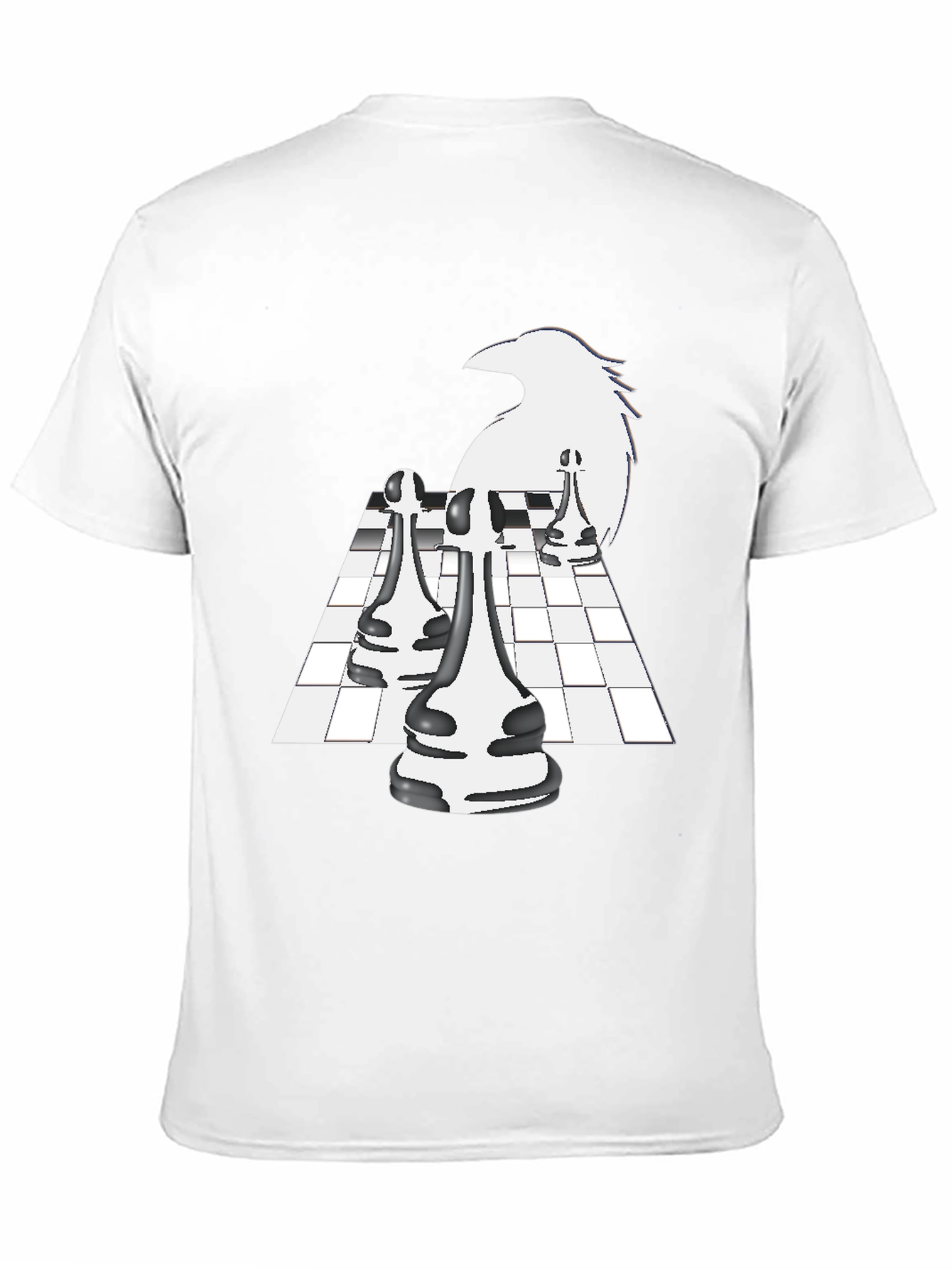 Raven Chess Graphic Tee - Stylish & Unique Design