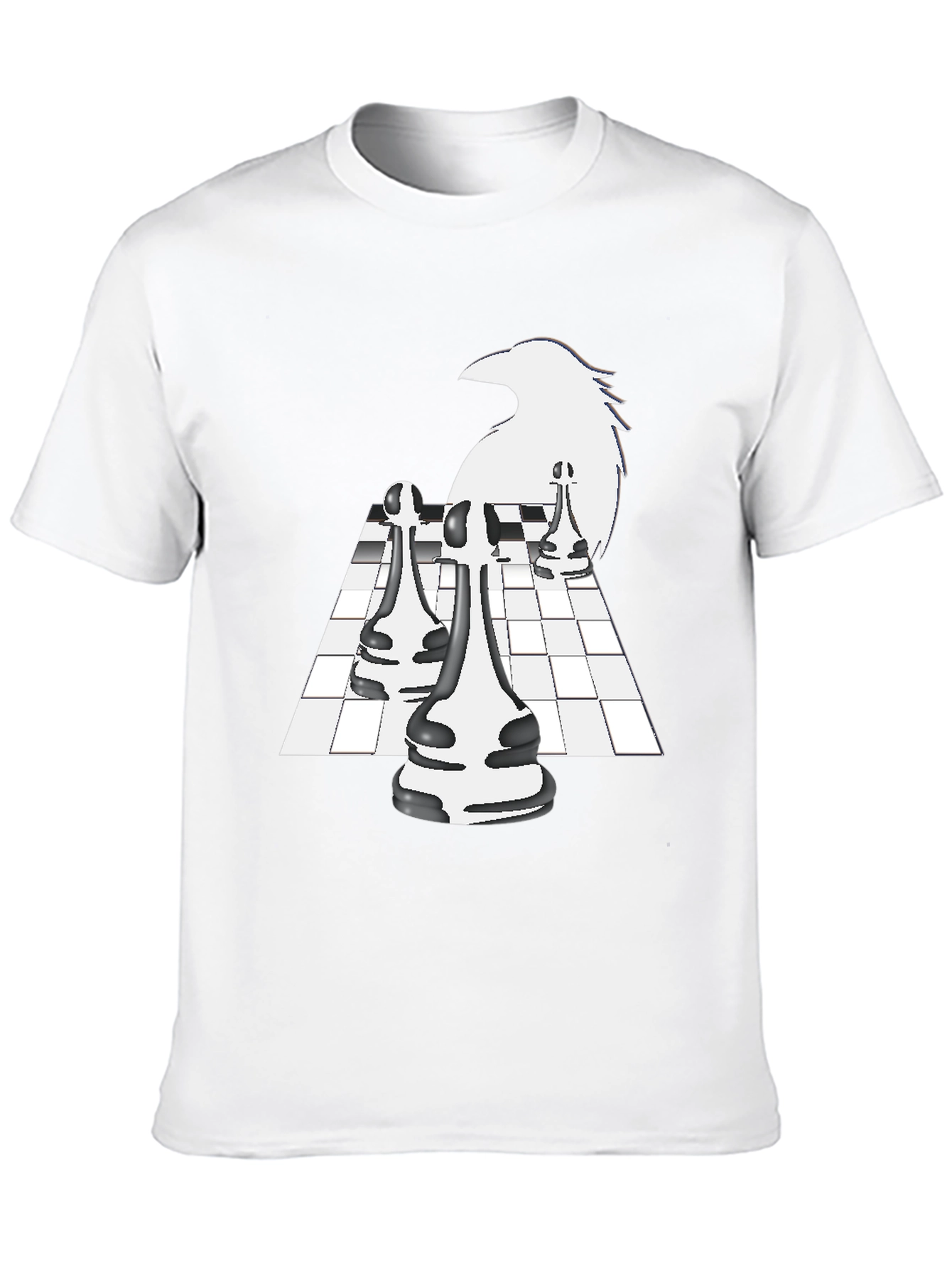 Raven Chess Graphic Tee - Stylish & Unique Design