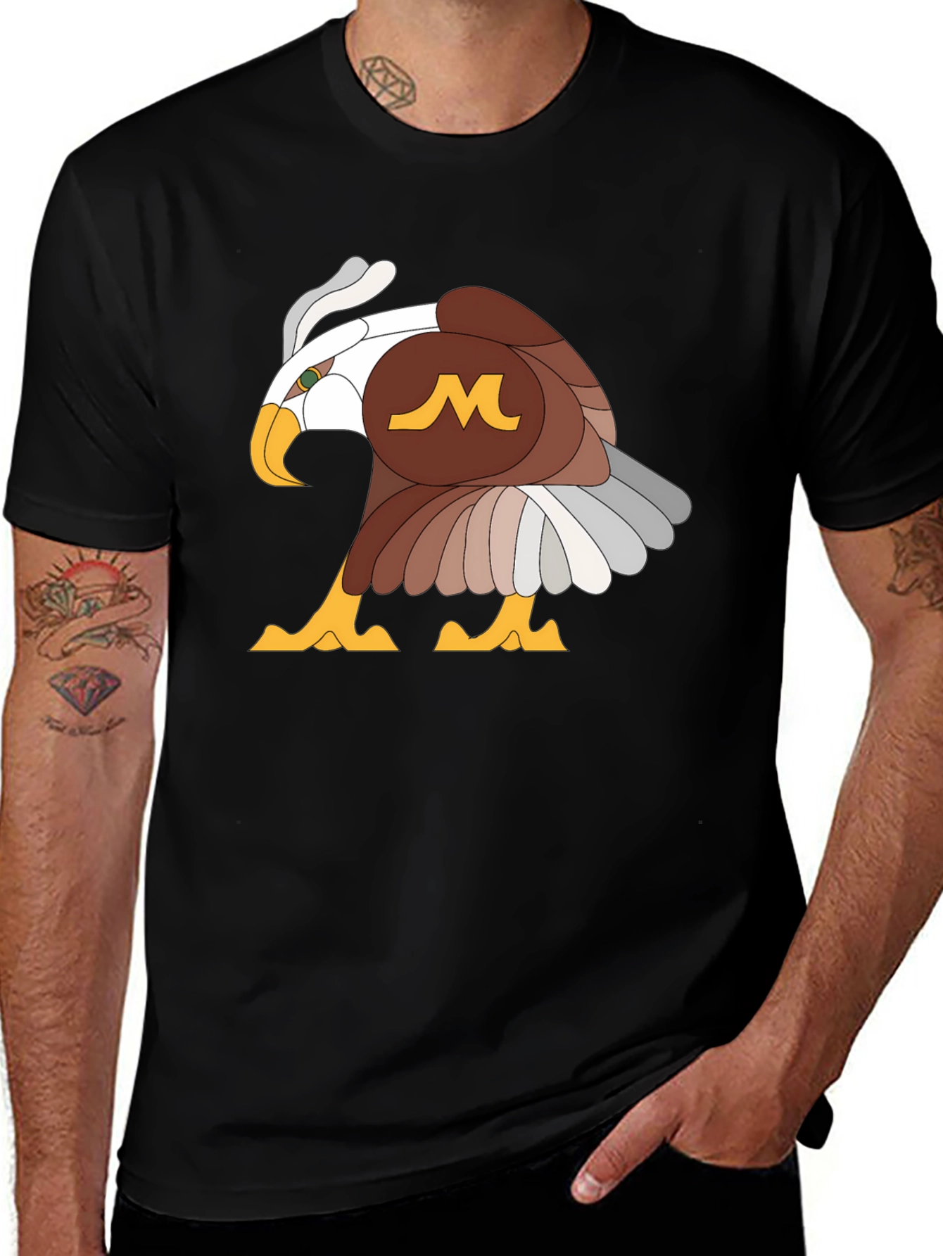 Eagle Logo Graphic Tee - Stylish Casual Wear
