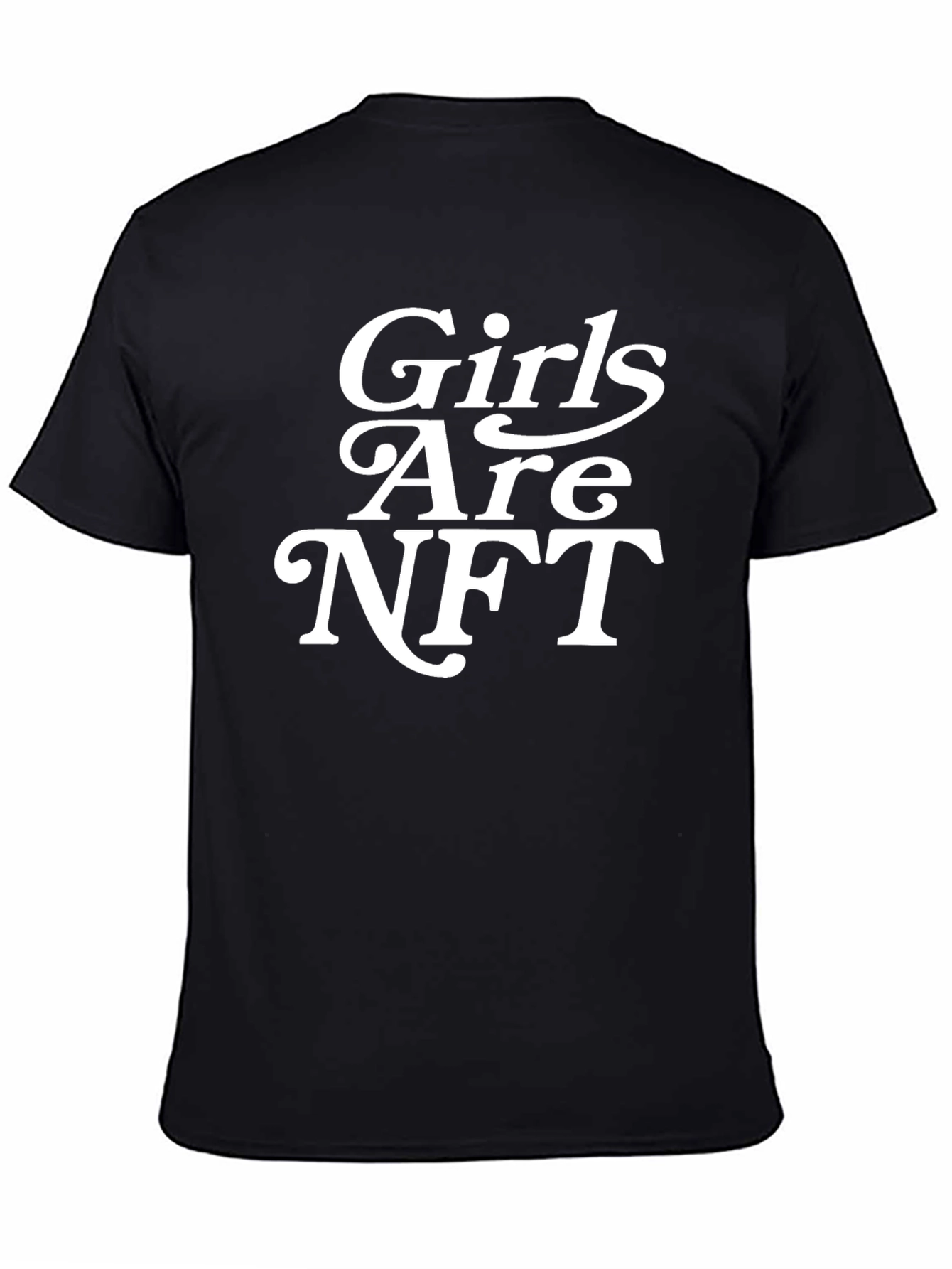 Girls Are NFT Black Graphic Tee