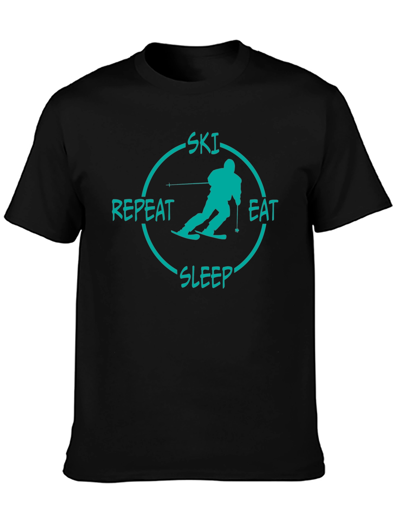 Ski Eat Sleep Repeat Graphic Tee