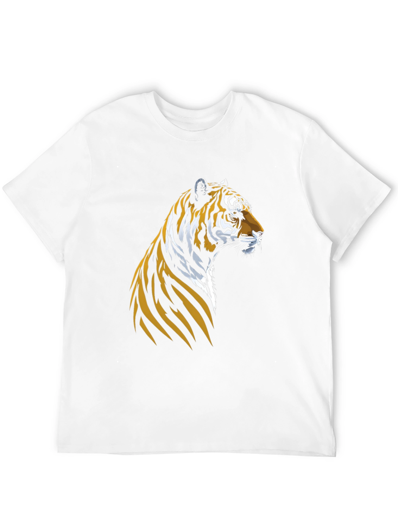 Cool Tiger Graphic Tee - Black Cotton T-Shirt