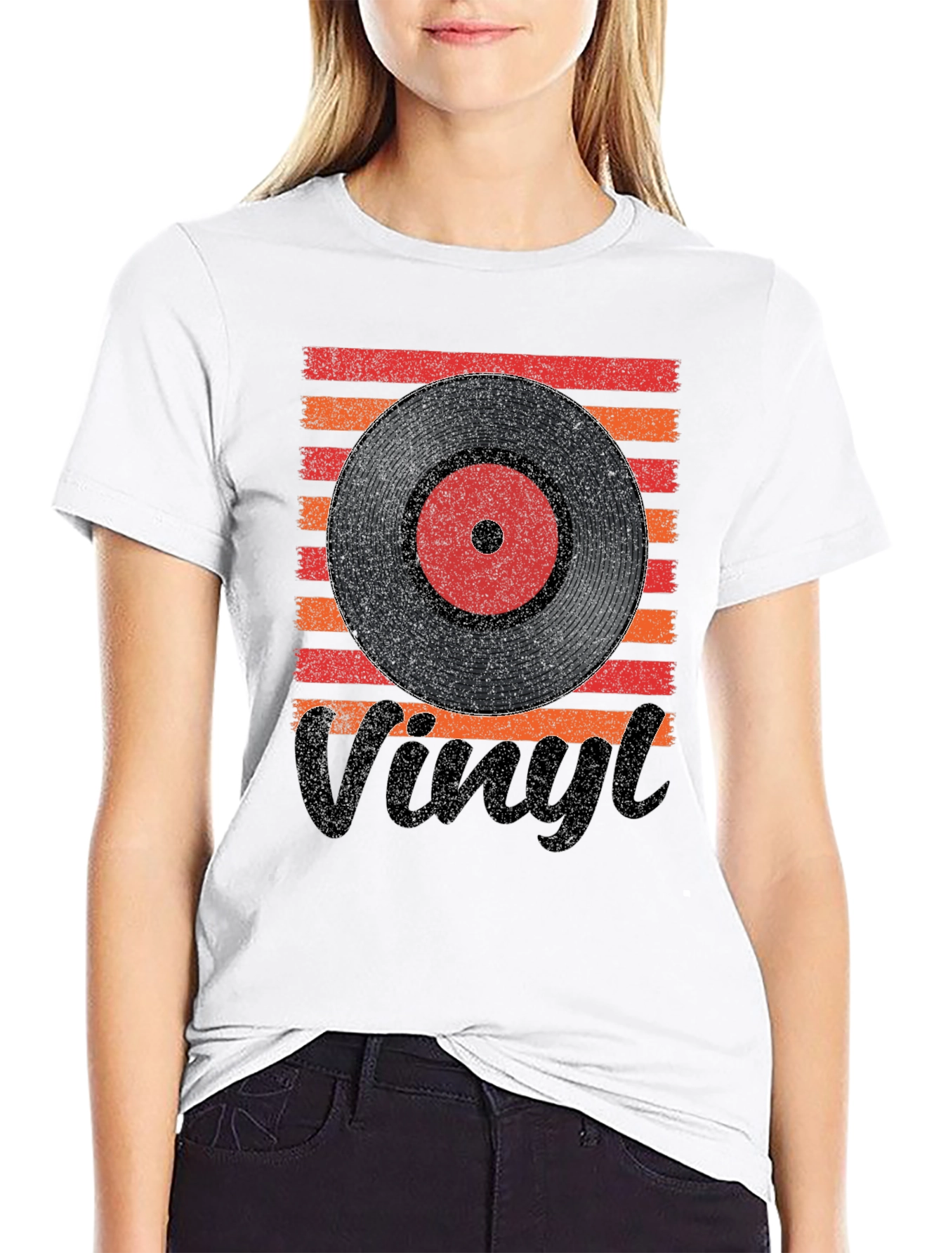Retro Vinyl Record Graphic Tee