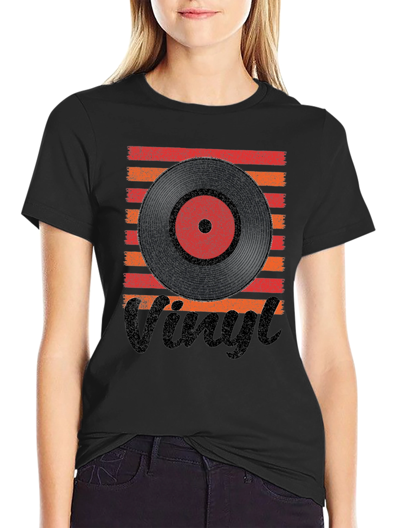 Retro Vinyl Record Graphic Tee