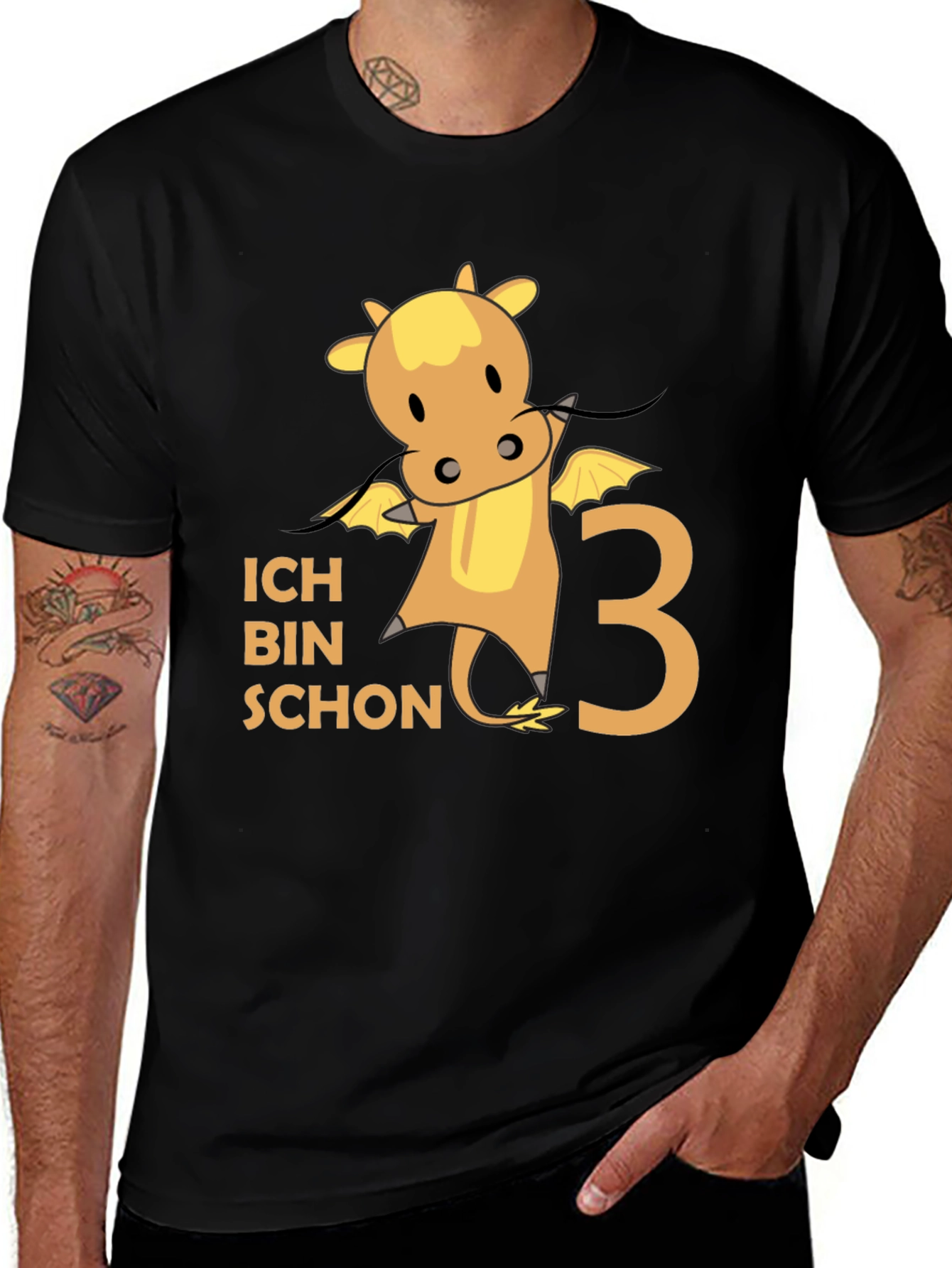 Cute 3rd Birthday Dragon T-Shirt