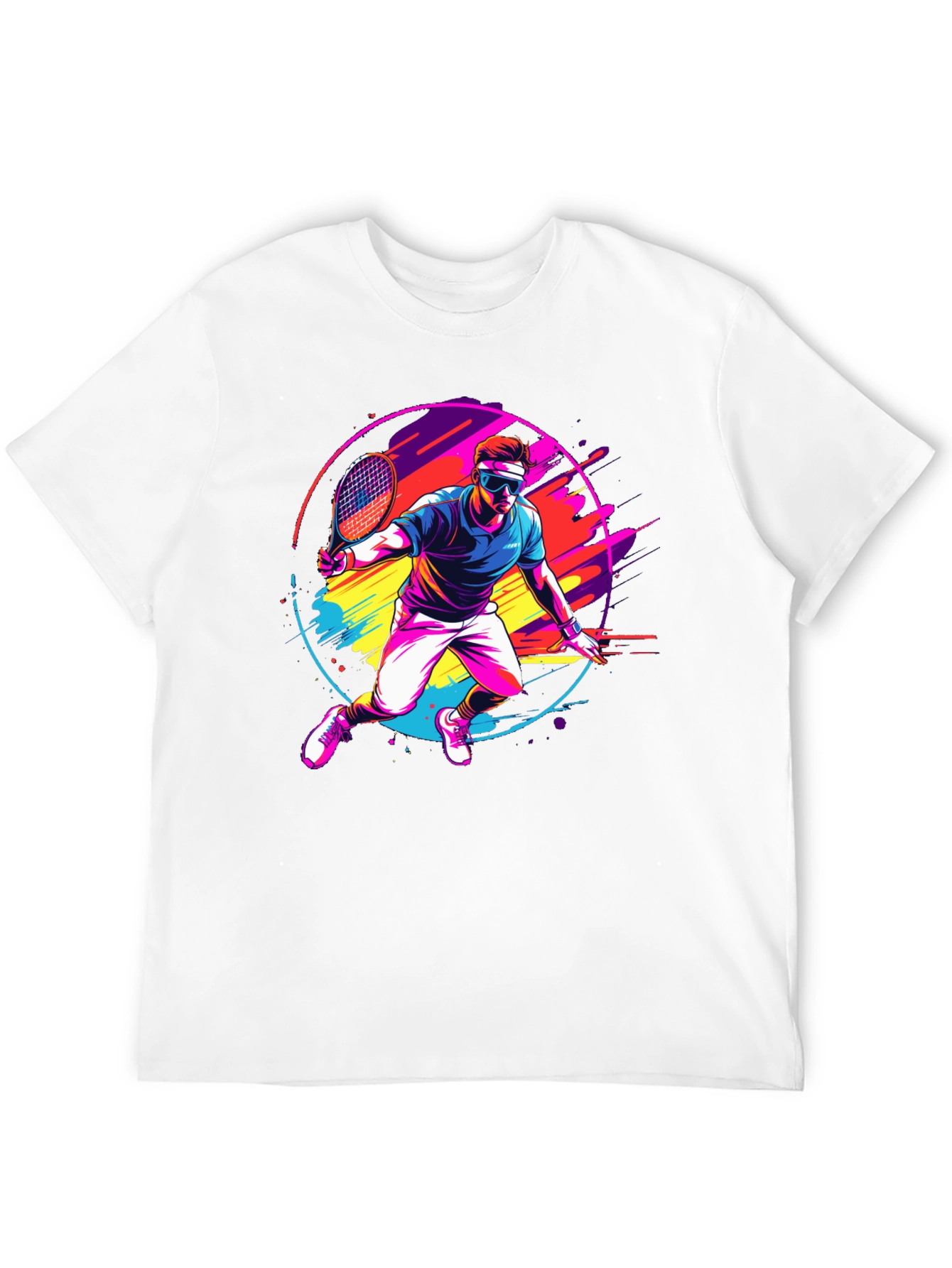 Retro Tennis Player Graphic Tee