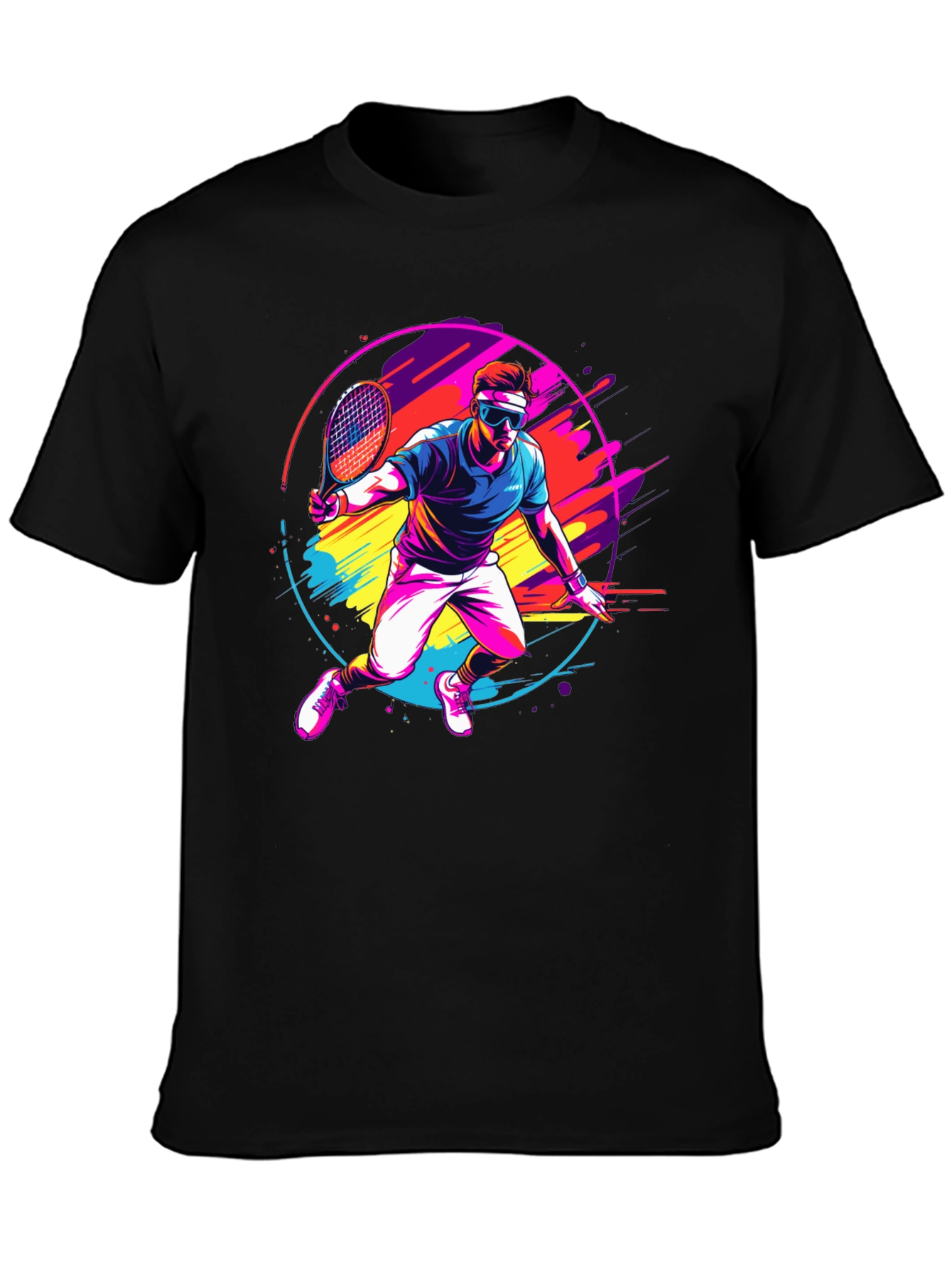 Retro Tennis Player Graphic Tee