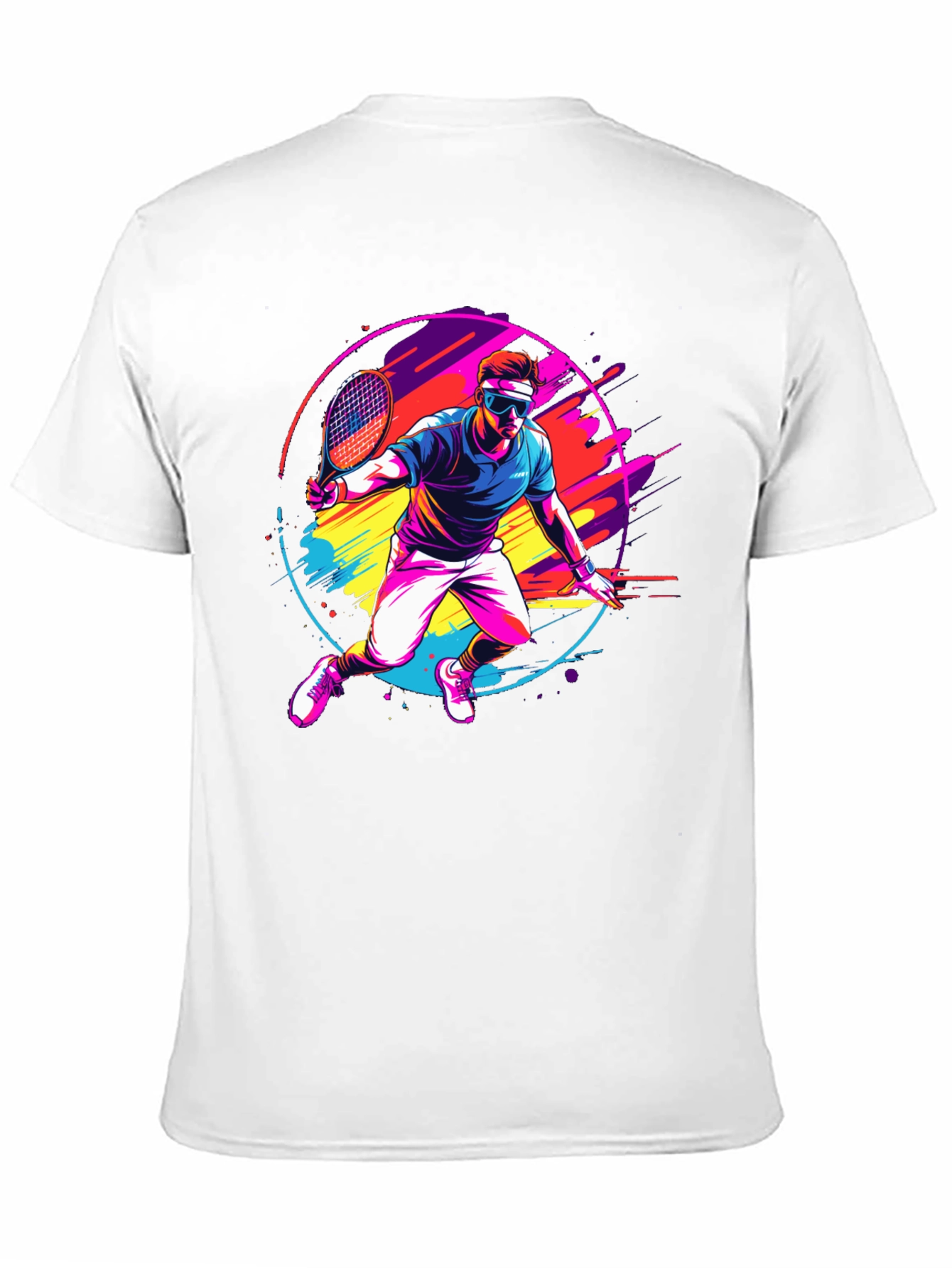 Retro Tennis Player Graphic Tee