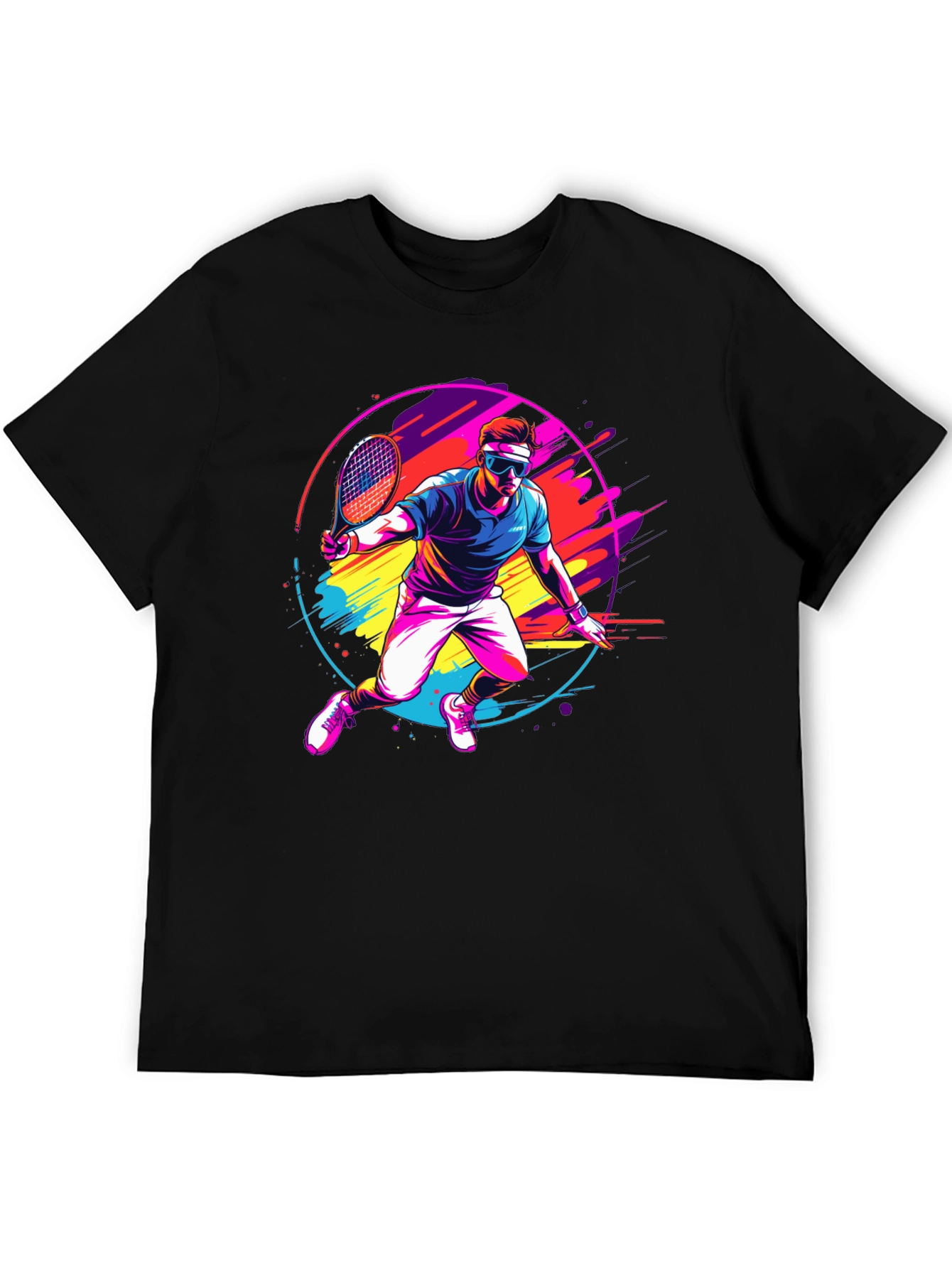 Retro Tennis Player Graphic Tee