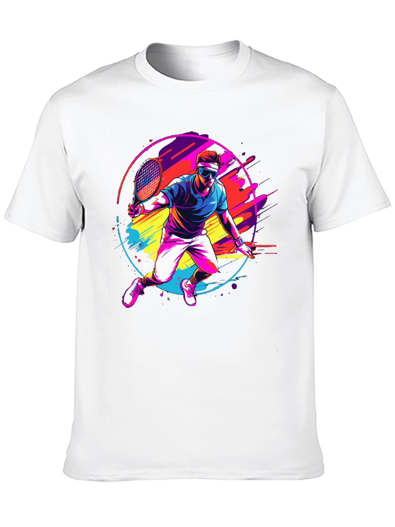 Retro Tennis Player Graphic Tee