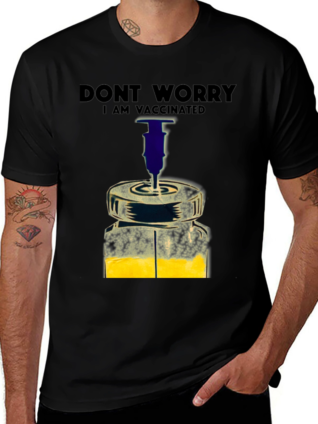 Vaccinated Graphic Tee - Stay Worry-Free