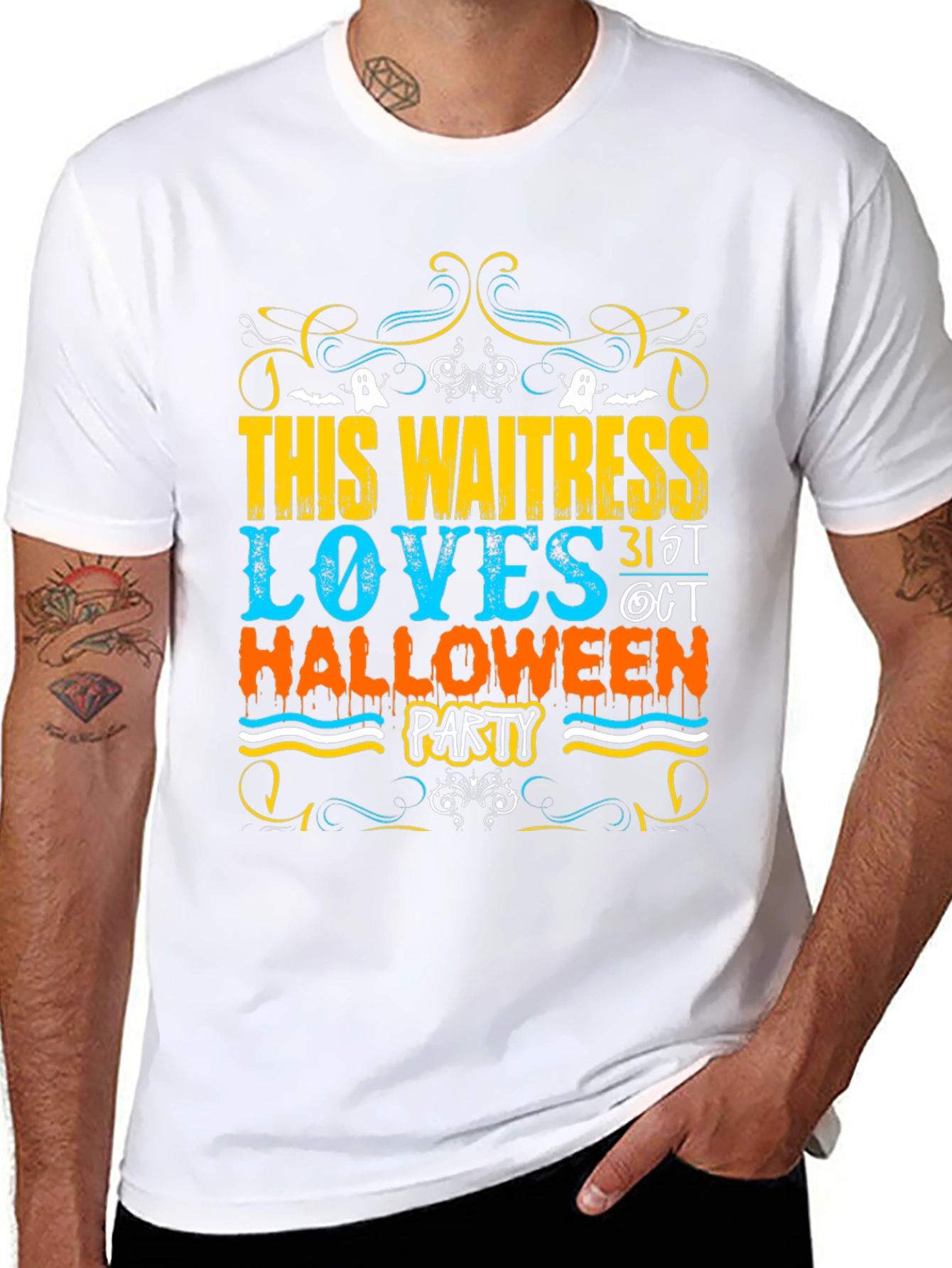 Waitress Halloween Party T-Shirt