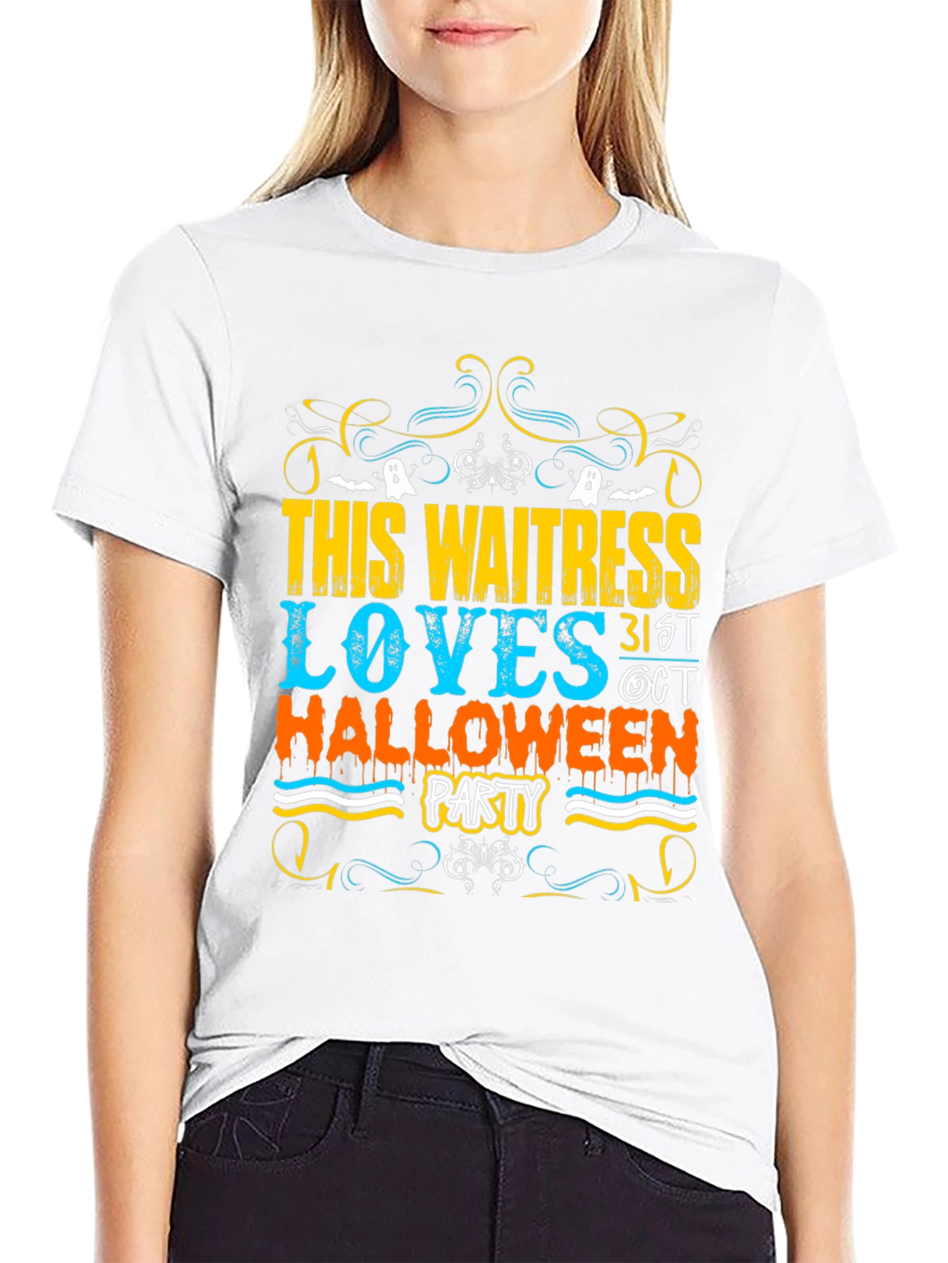 Waitress Halloween Party T-Shirt