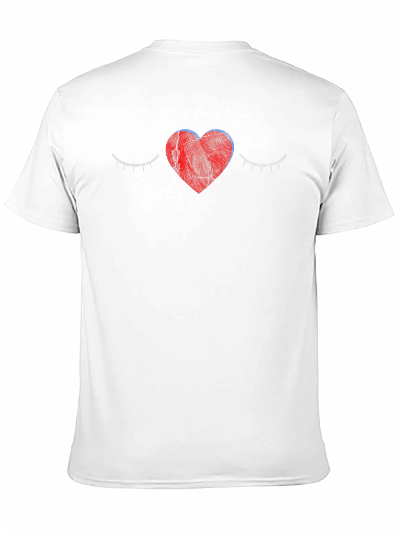 Heart Eyes Graphic Tee - Trendy Unisex Black T-Shirt