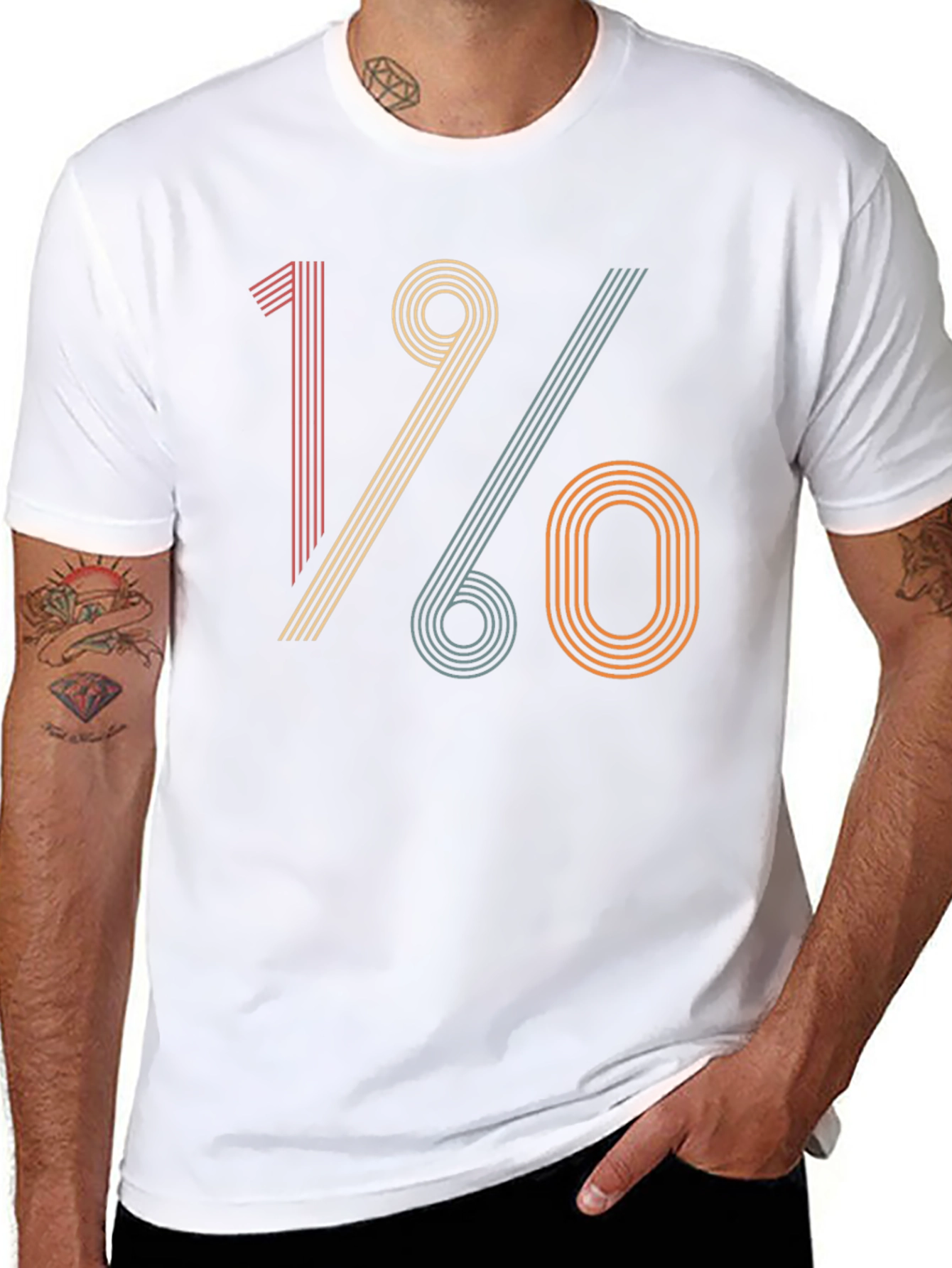 Retro 1960s Style Graphic Tee