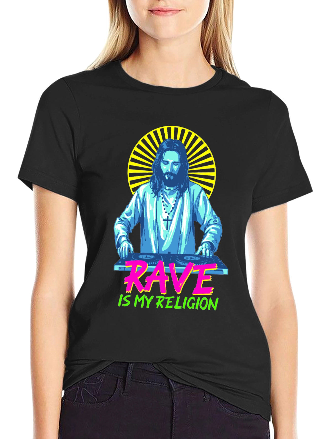 Rave is My Religion Graphic T-Shirt - DJ Jesus