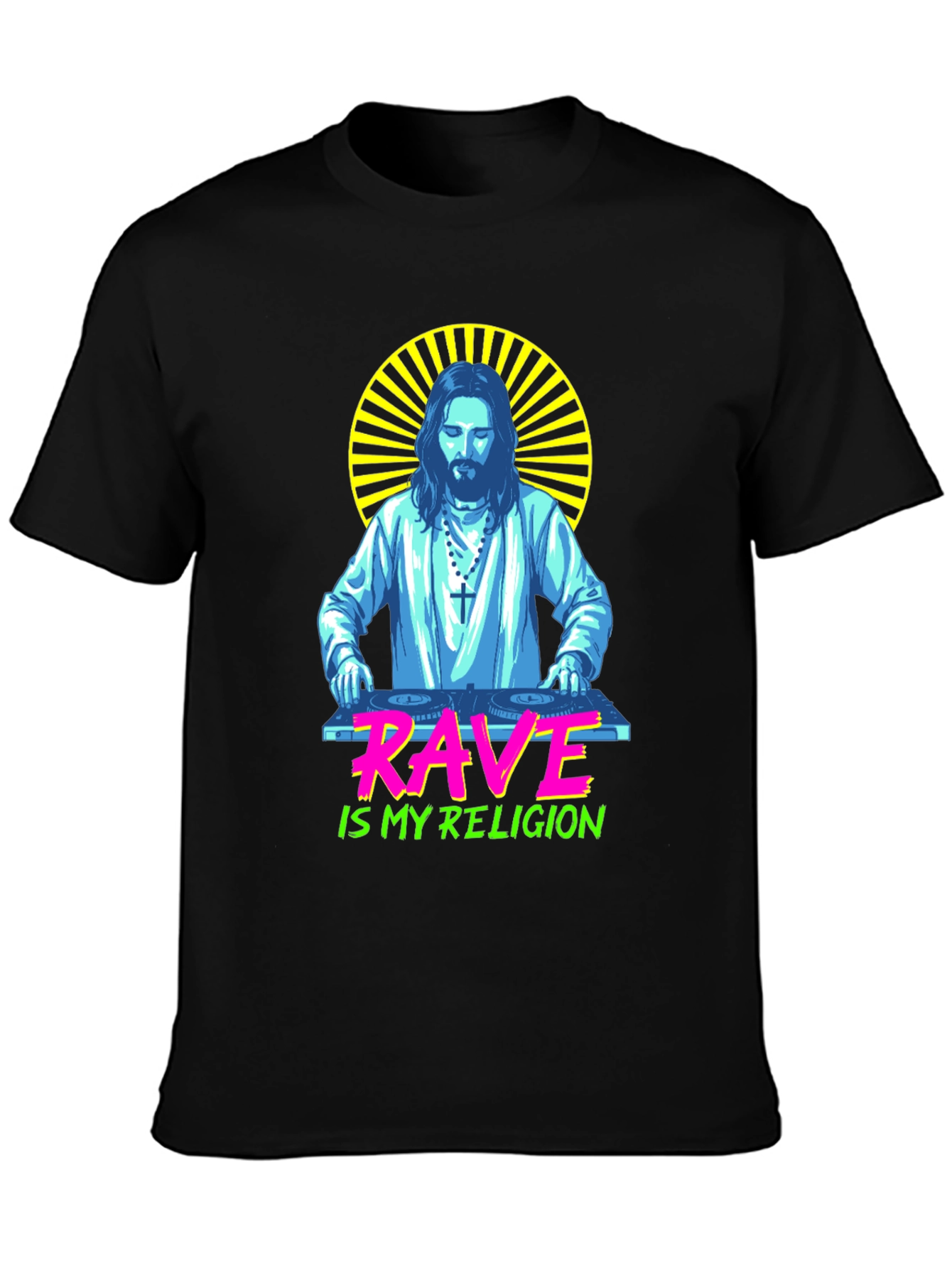 Rave is My Religion Graphic T-Shirt - DJ Jesus