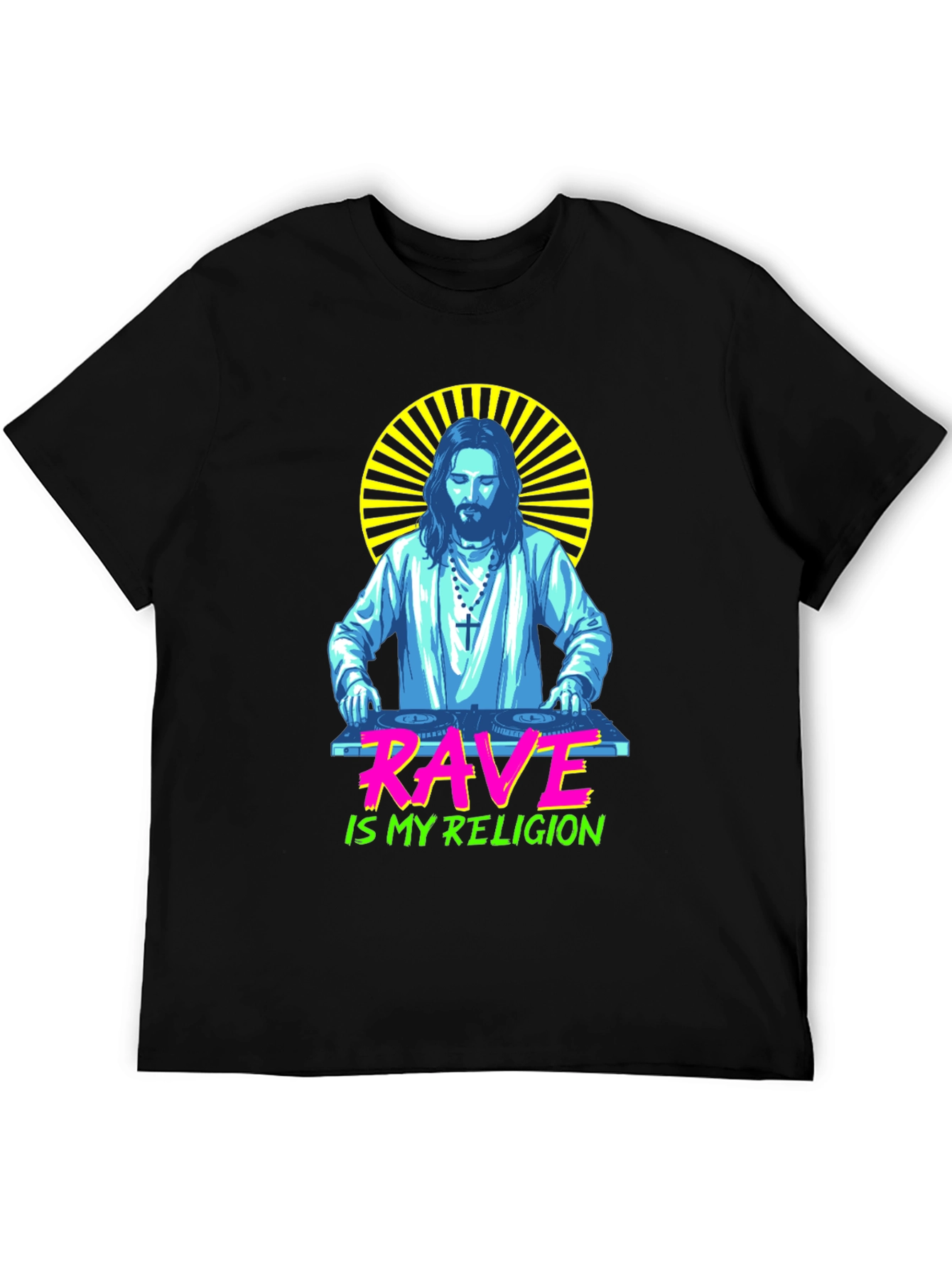 Rave is My Religion Graphic T-Shirt - DJ Jesus