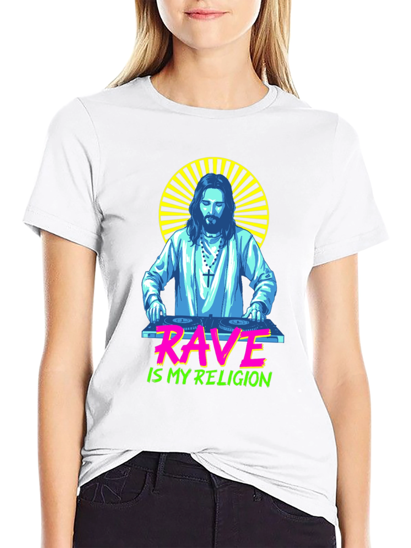 Rave is My Religion Graphic T-Shirt - DJ Jesus