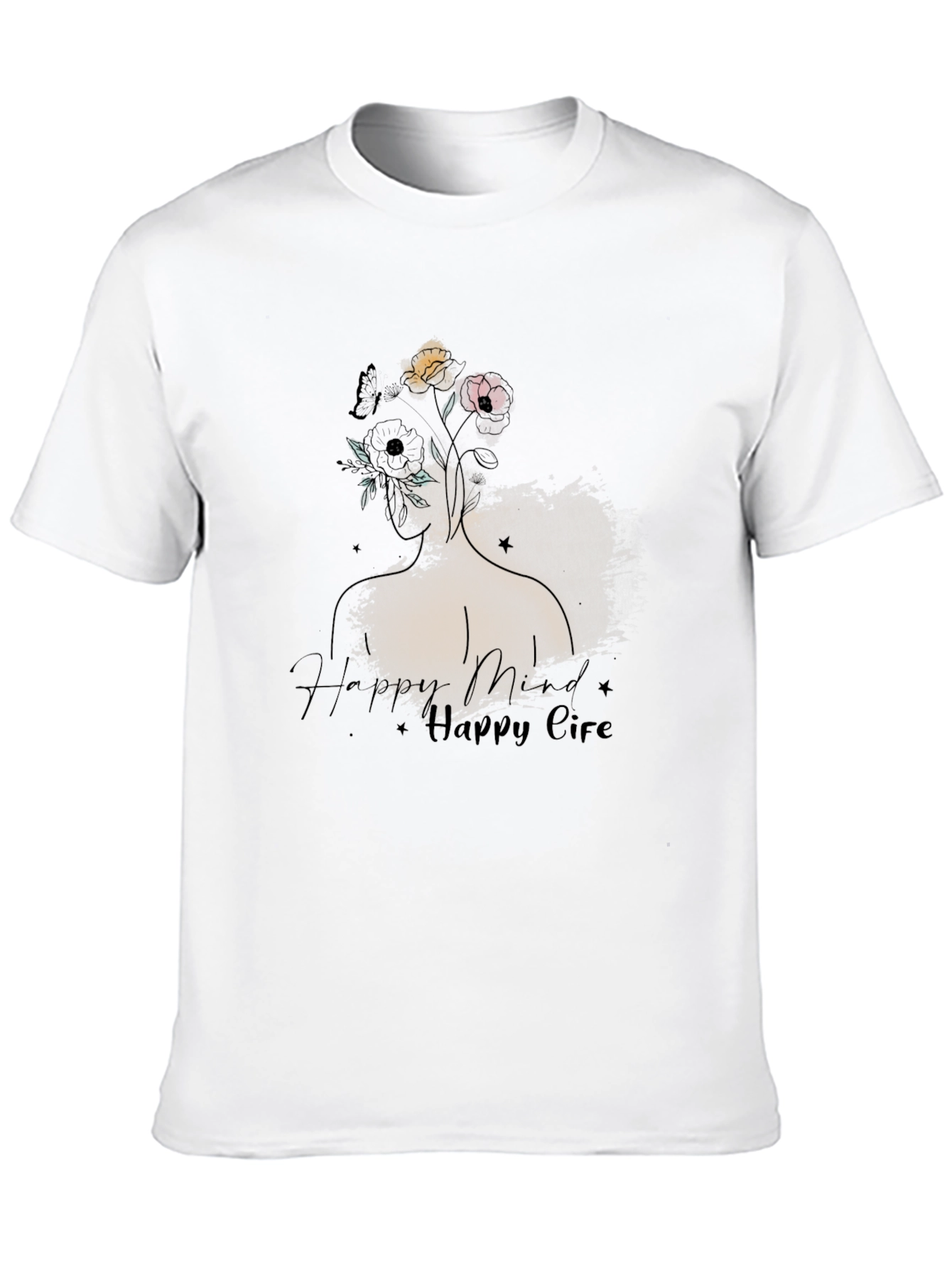 Happy Mind Happy Life Graphic Tee