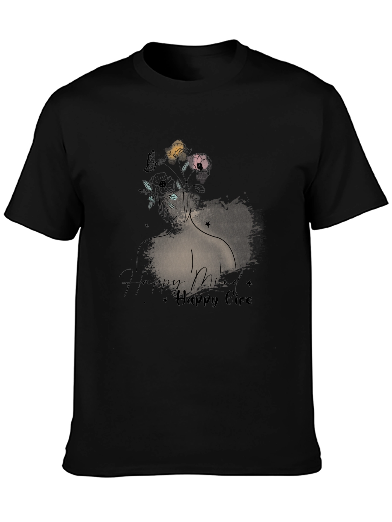 Happy Mind Happy Life Graphic Tee