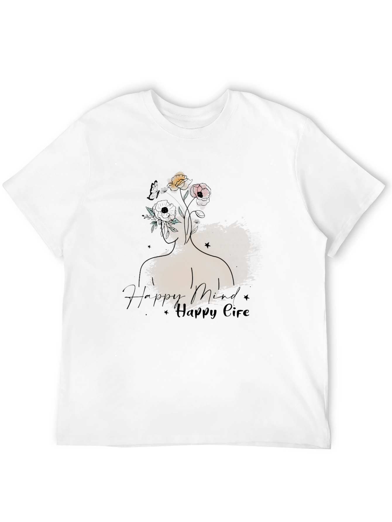 Happy Mind Happy Life Graphic Tee