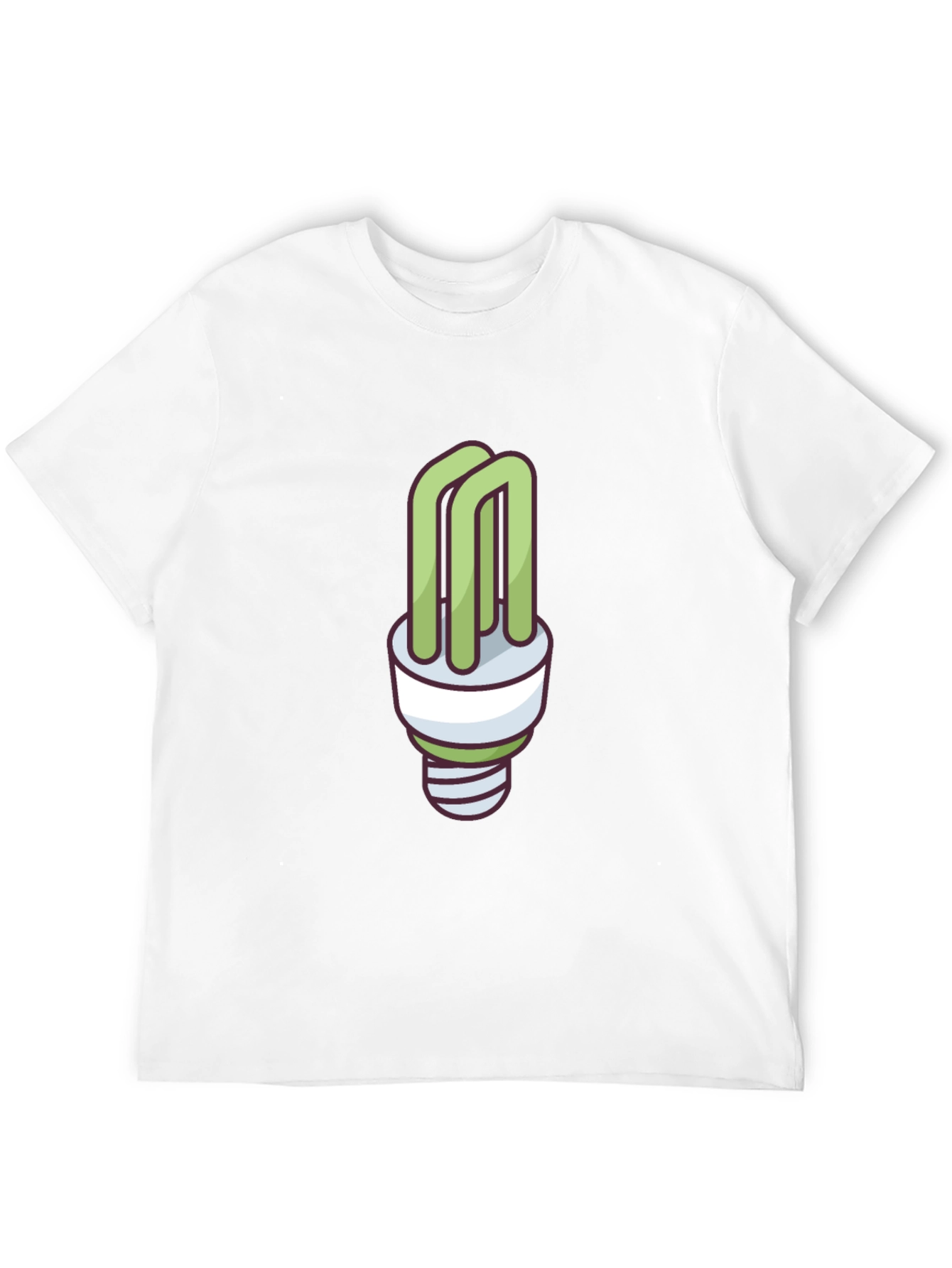 Eco-Friendly Light Bulb Graphic T-Shirt