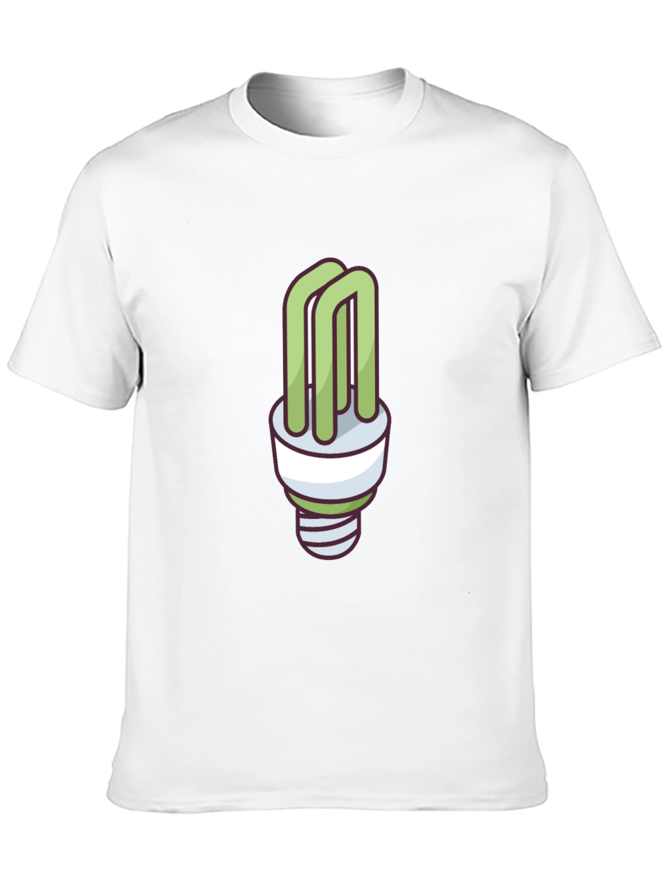 Eco-Friendly Light Bulb Graphic T-Shirt